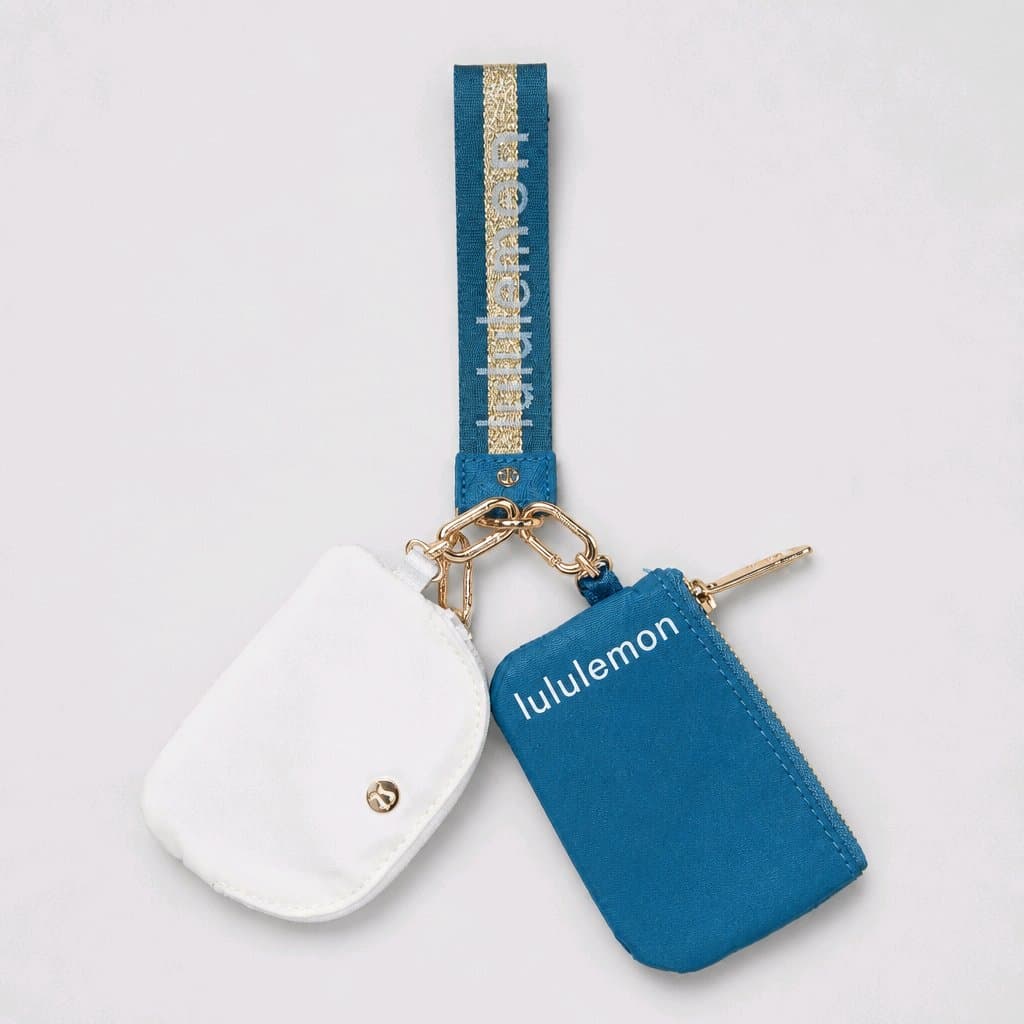 Lululemon Keychain Pouch Set with Logo Strap