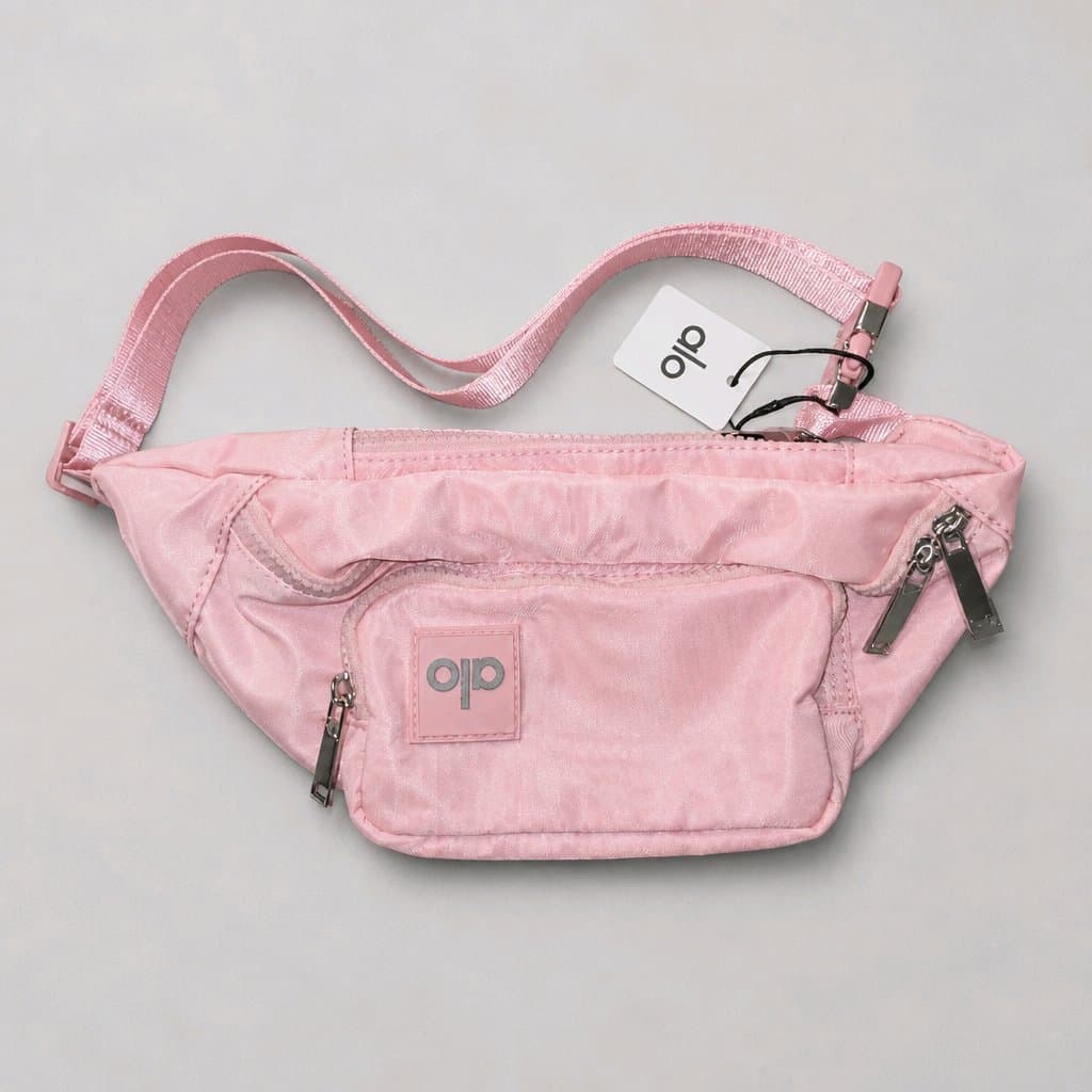 Alo Pink Belt Bag with Adjustable Strap