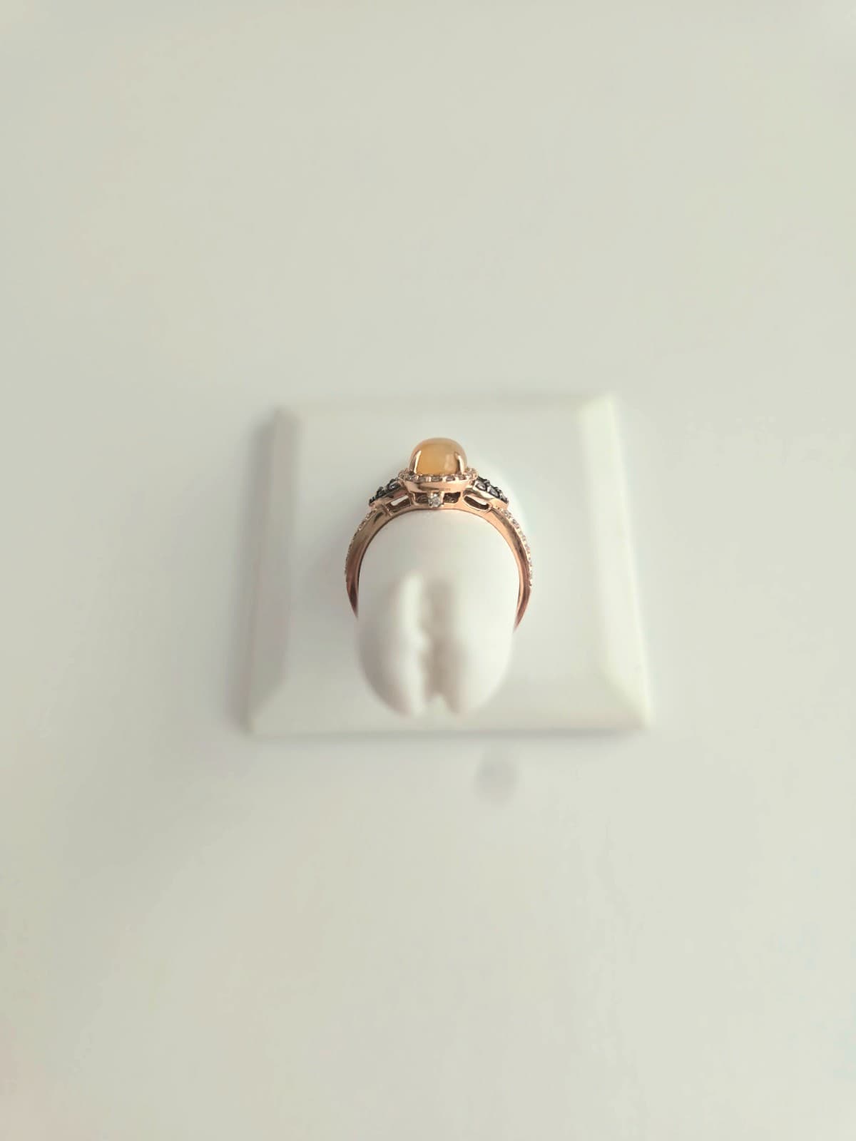 Le Vian 8x6mm Opal & 0.35 CTW Diamonds 14k Rose Gold Ring Size 6.75 - Thumbnail 5
