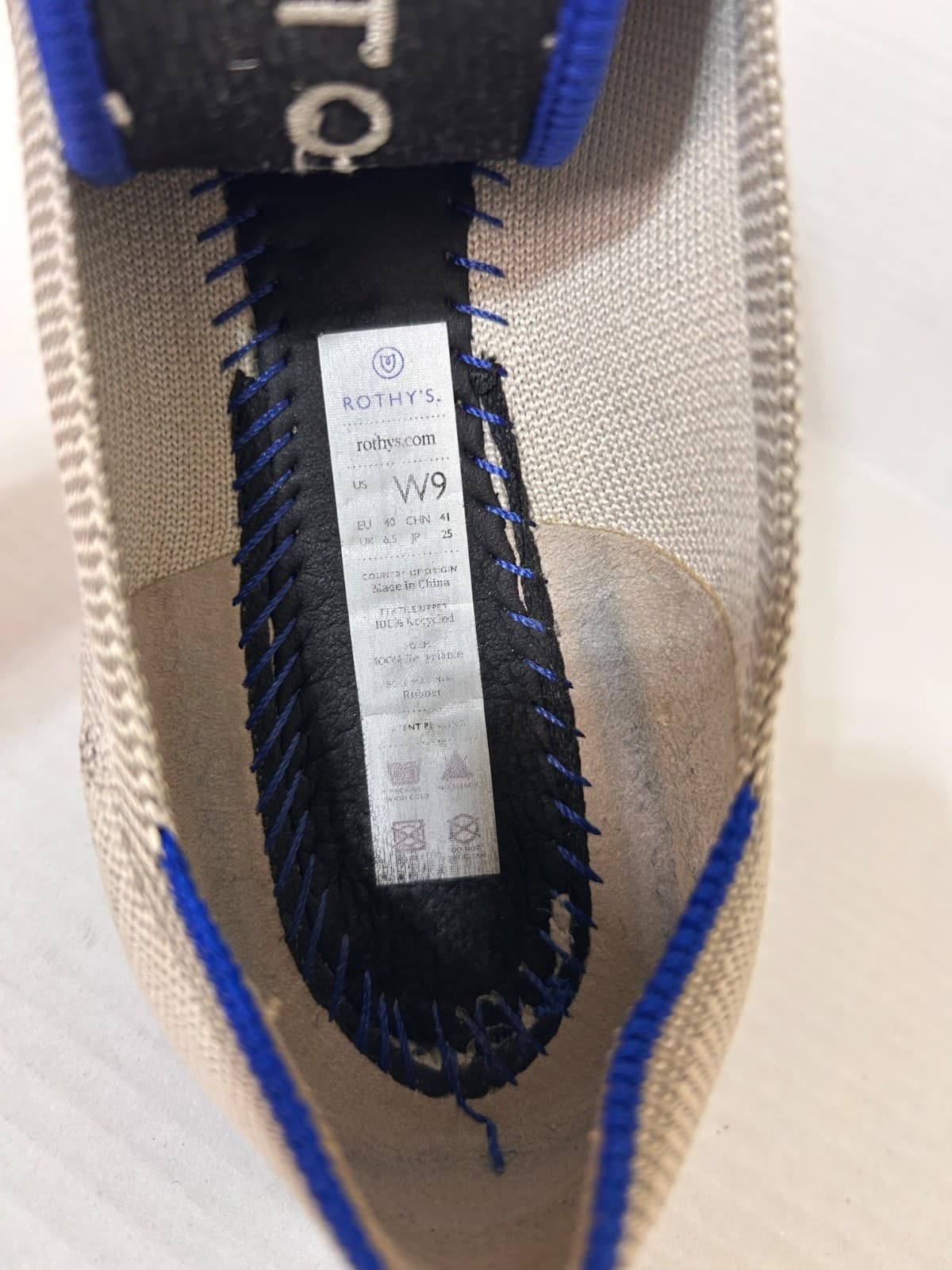 Rothy's The Point Shoes Womens Size 9 Gray Knit Pointed Toe Flats Casual Ballet - Thumbnail 4