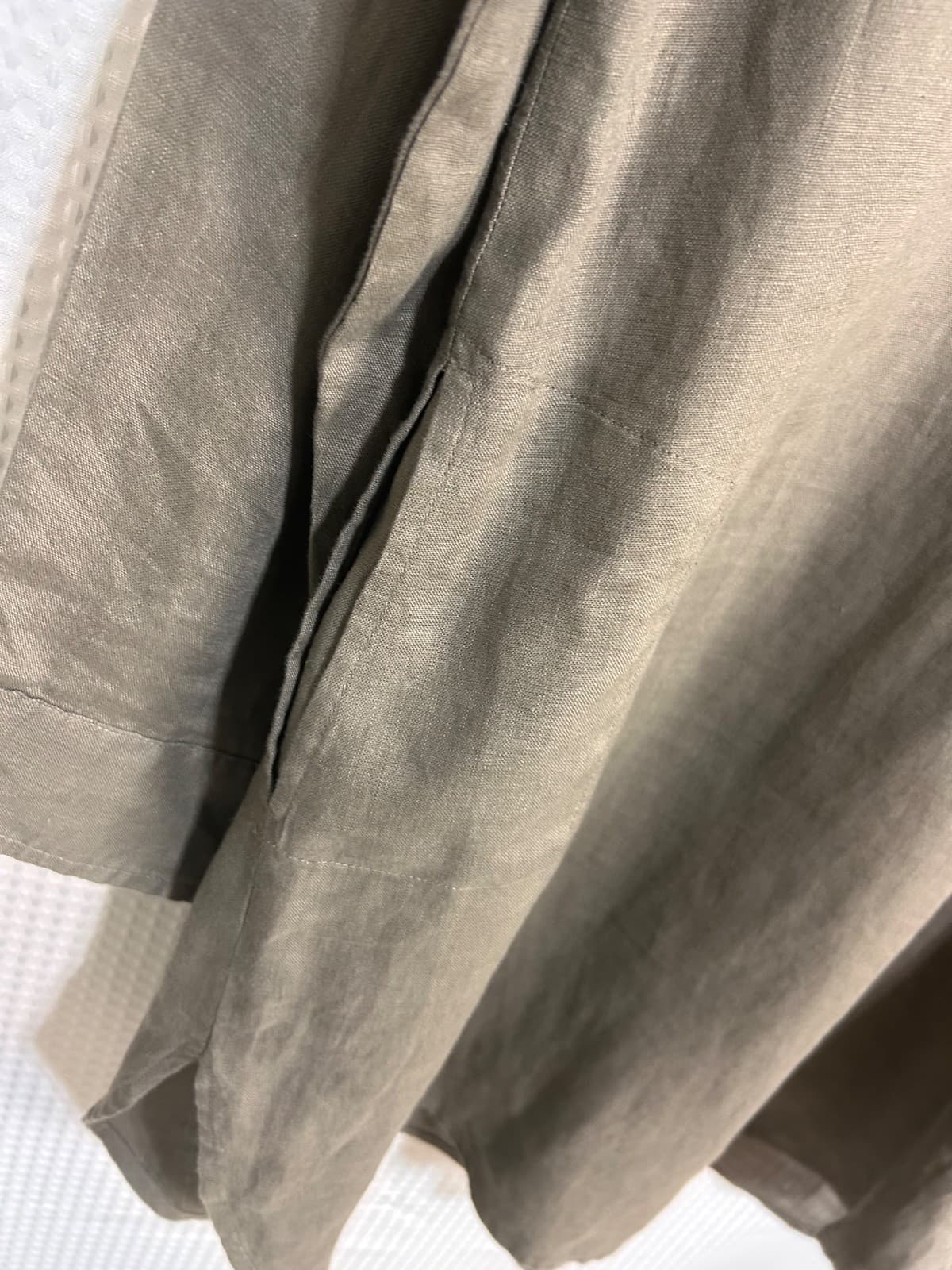 Soft Surroundings Tunic Short Dress 100% Linen Tall Large Pockets Minimalist a1 - Thumbnail 9
