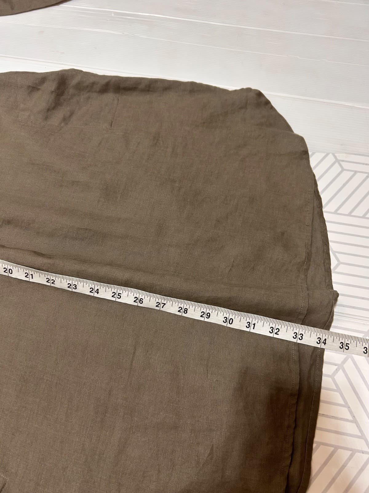 Soft Surroundings Tunic Short Dress 100% Linen Tall Large Pockets Minimalist a1 - Thumbnail 4