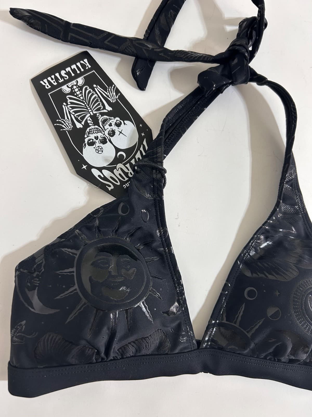 NWT Killstar Size XS Bikini Top Bra Black Goth Punk Grunge - Thumbnail 7