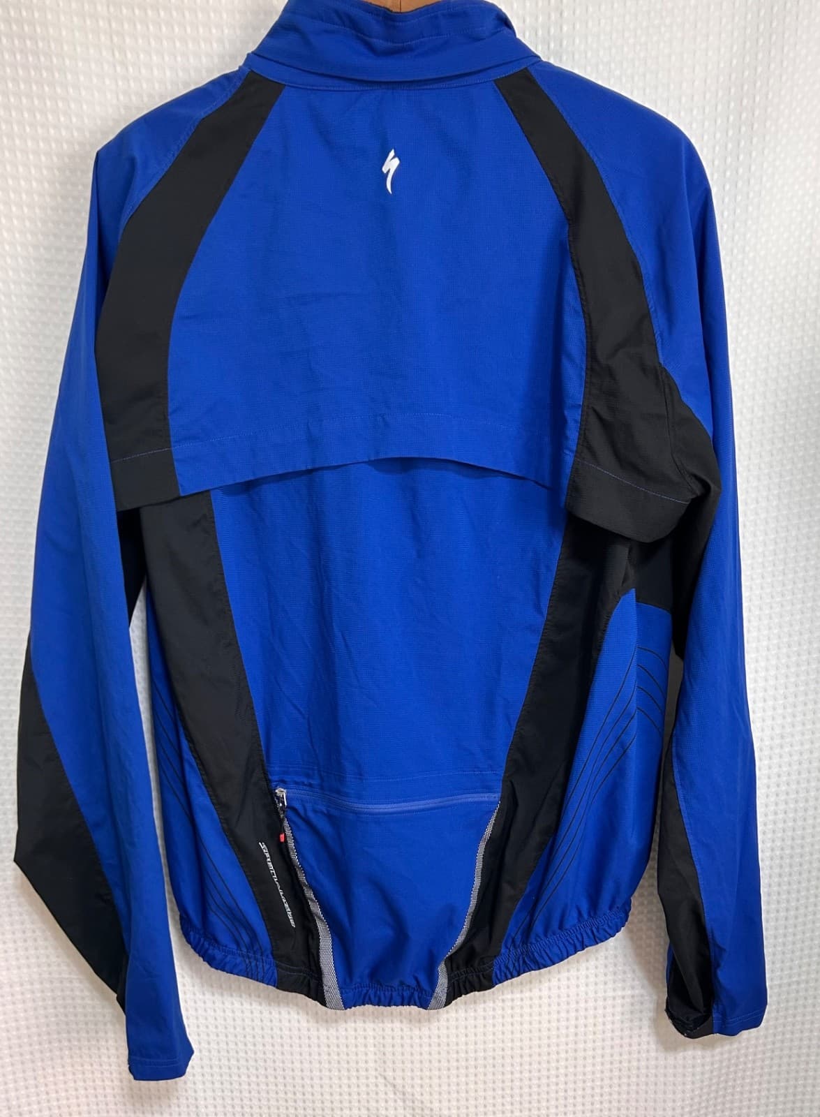 Specialized Deflect Hybrid Rain Jacket Mens L Blue Vest Convertible Wind c - Thumbnail 11