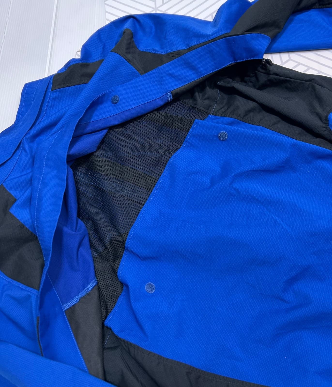 Specialized Deflect Hybrid Rain Jacket Mens L Blue Vest Convertible Wind c - Thumbnail 3