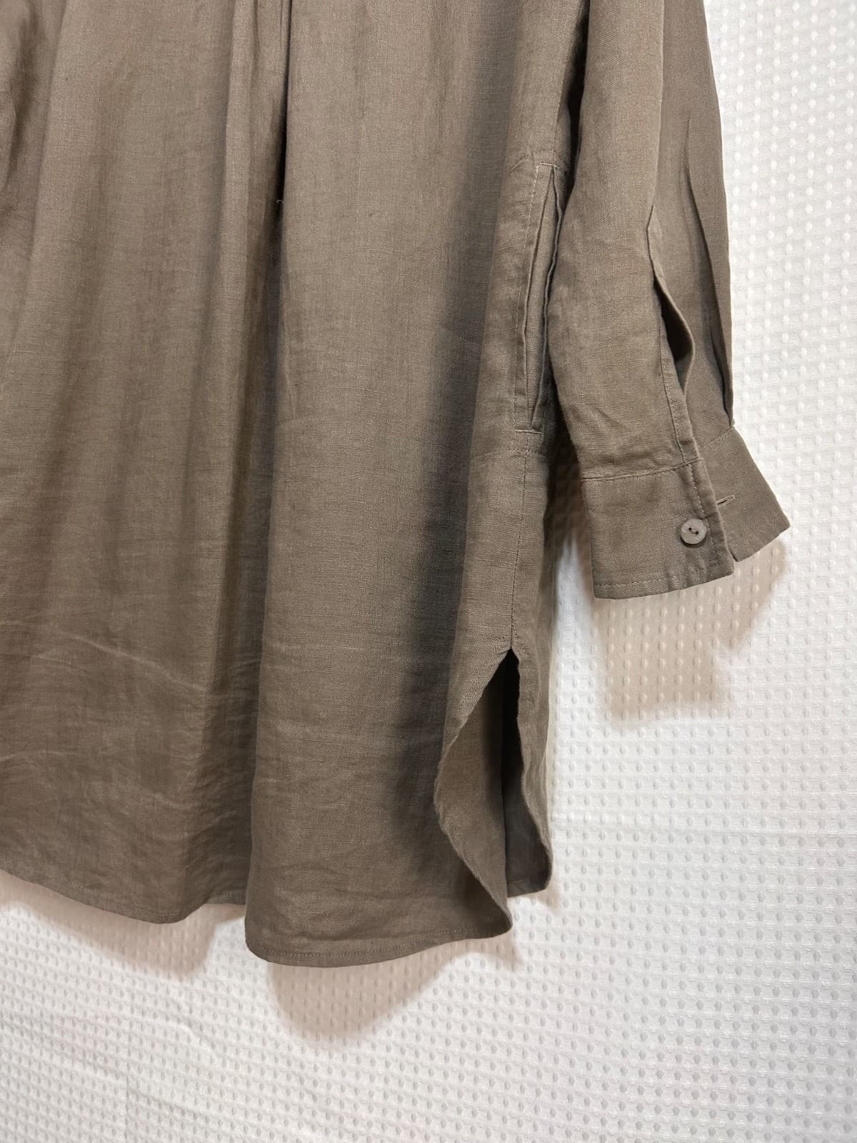 Soft Surroundings Tunic Short Dress 100% Linen Tall Large Pockets Minimalist a1 - Thumbnail 6
