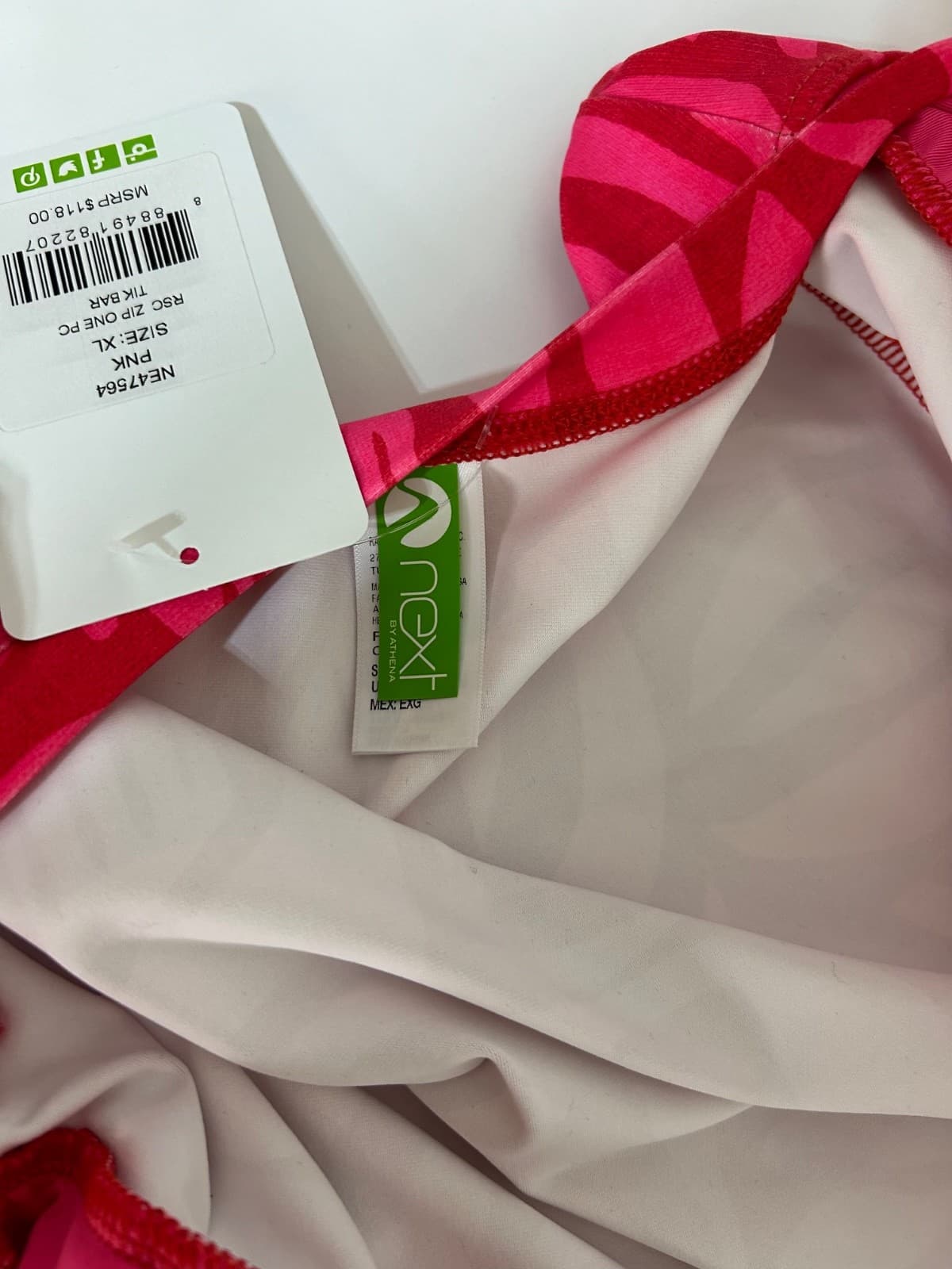 NWT $112 Next By Athena size XL Long Sleeve Zip One Piece Swimsuit Scuba Resort - Thumbnail 10