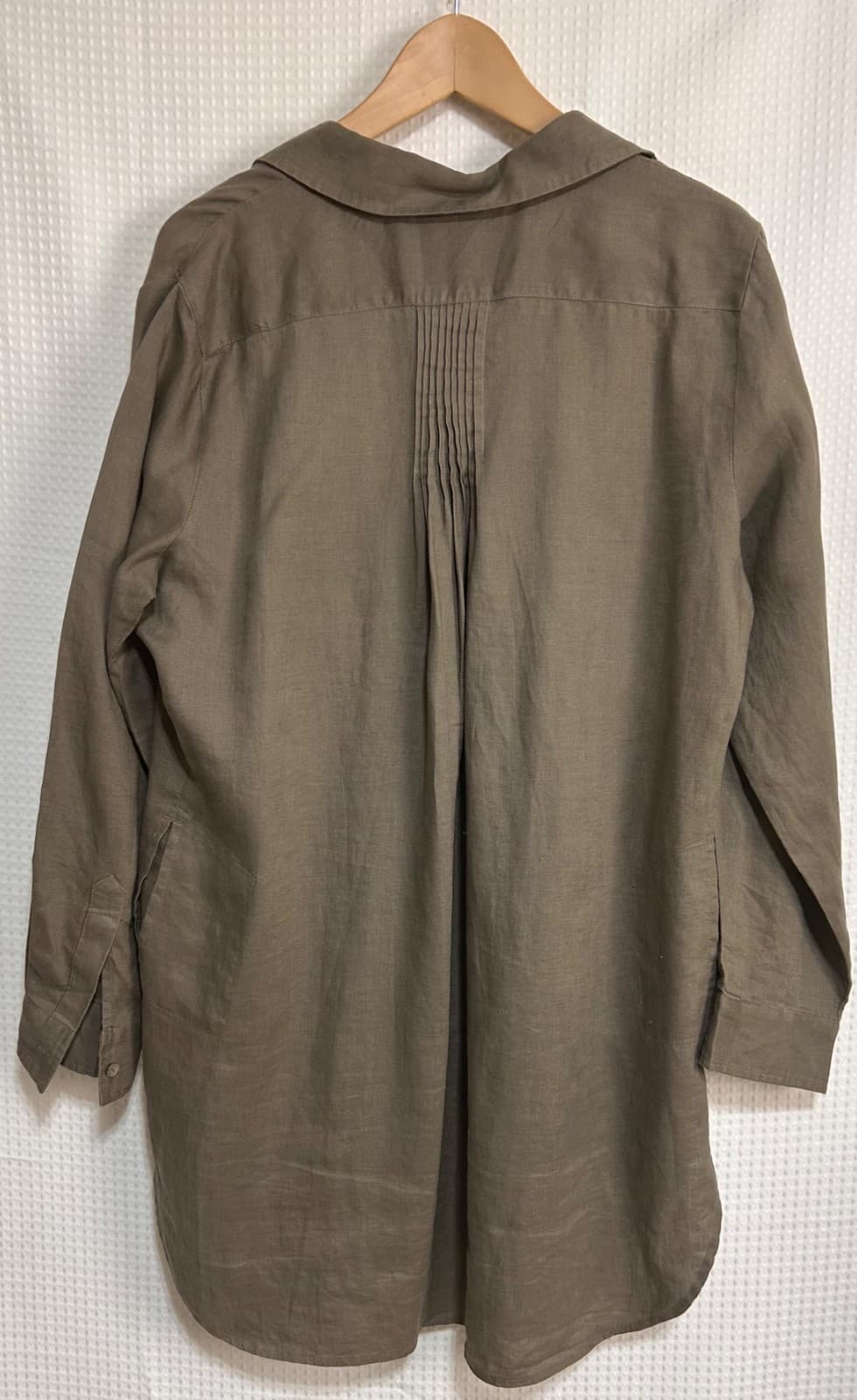 Soft Surroundings Tunic Short Dress 100% Linen Tall Large Pockets Minimalist a1 - Thumbnail 7