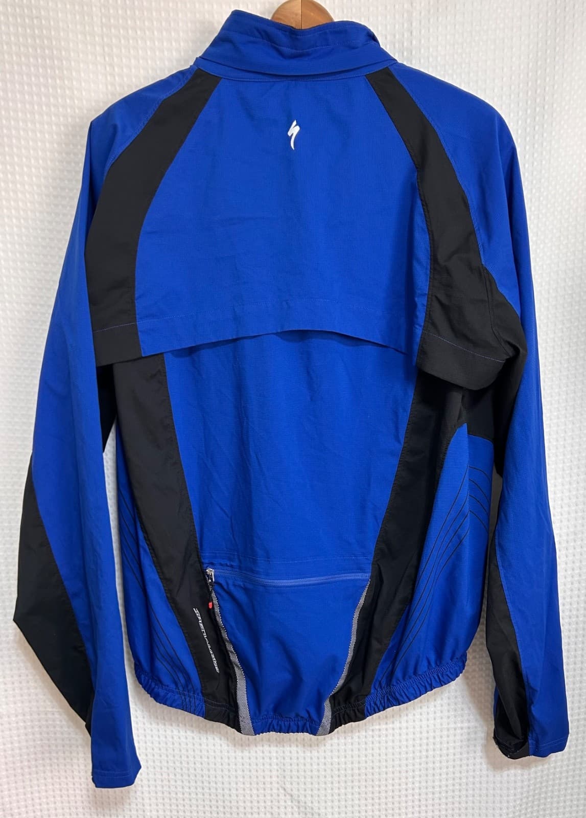 Specialized Deflect Hybrid Rain Jacket Mens L Blue Vest Convertible Wind c - Thumbnail 10