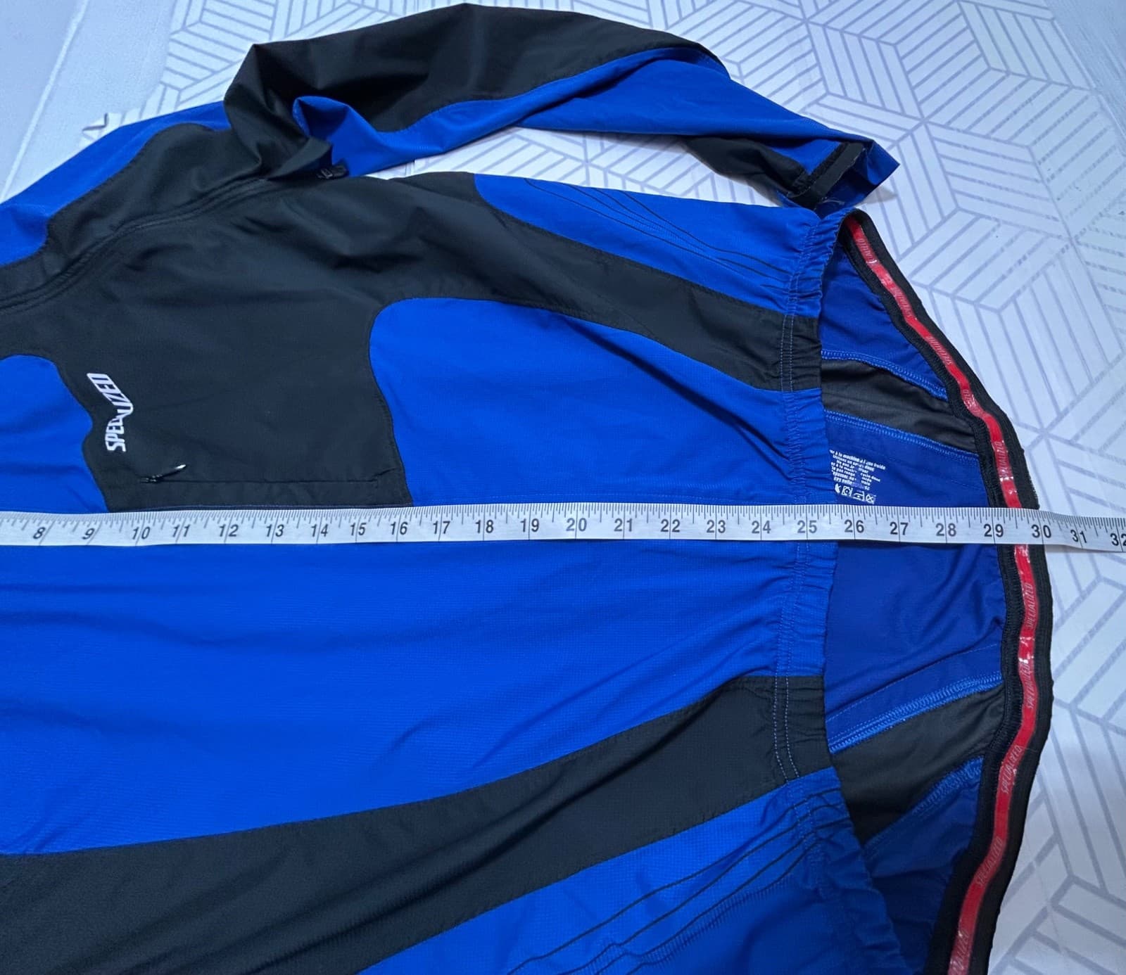 Specialized Deflect Hybrid Rain Jacket Mens L Blue Vest Convertible Wind c - Thumbnail 5
