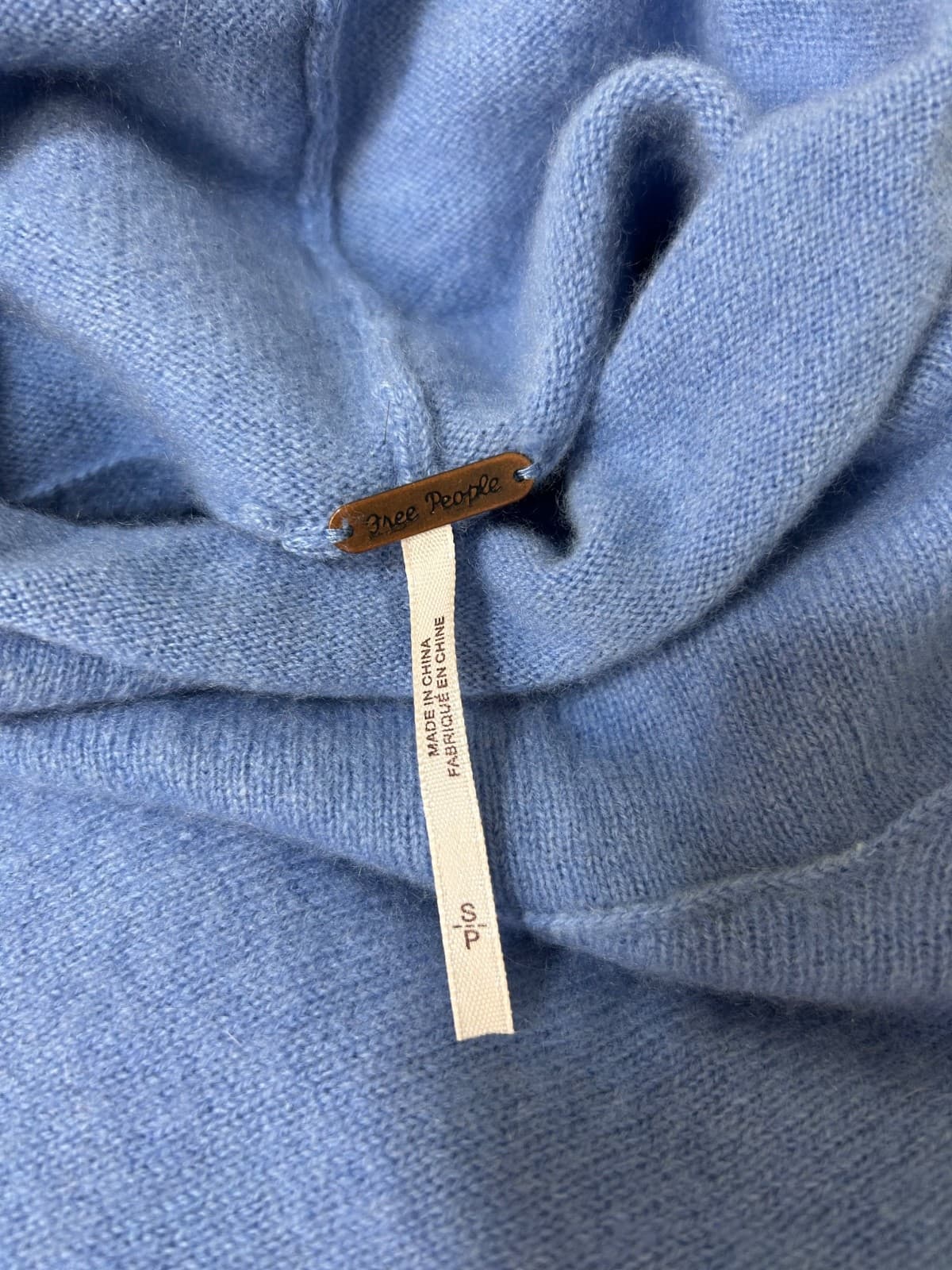 FREE PEOPLE Size S CRUSH ON YOU 100% CASHMERE Turtleneck SWEATER PULLOVER Cozy g - Thumbnail 7