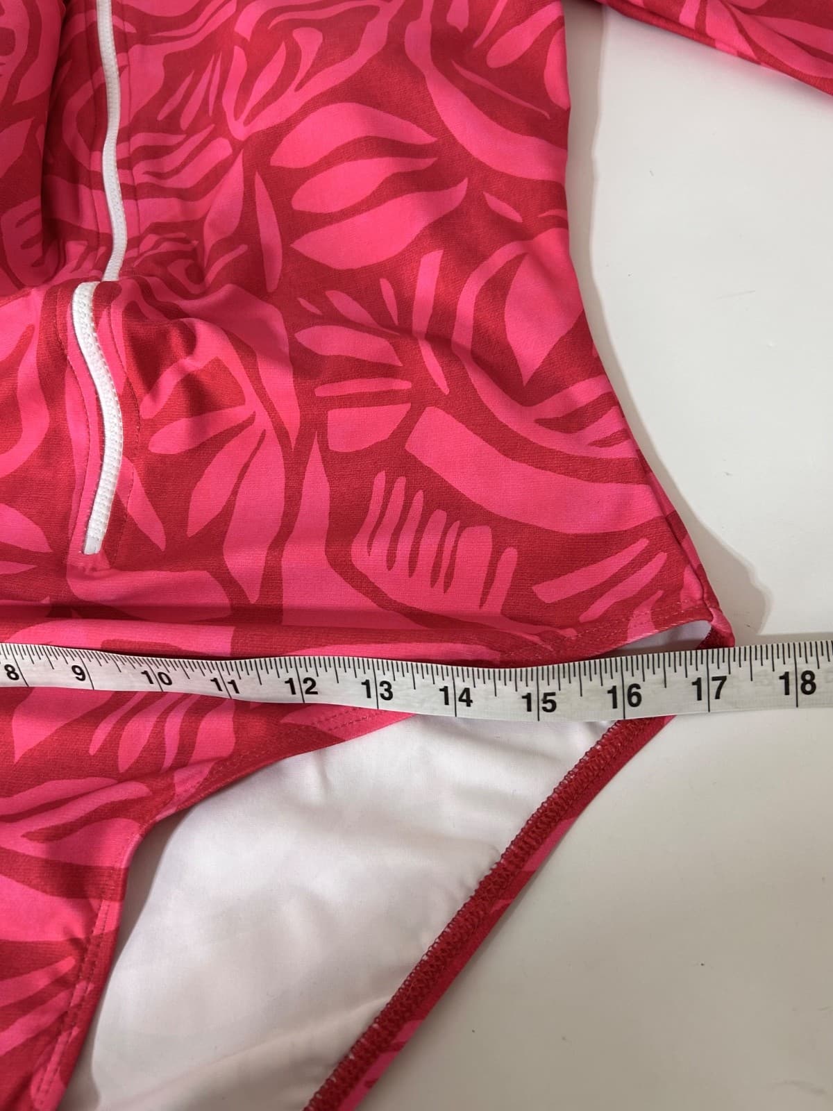 NWT $112 Next By Athena size XL Long Sleeve Zip One Piece Swimsuit Scuba Resort - Thumbnail 5