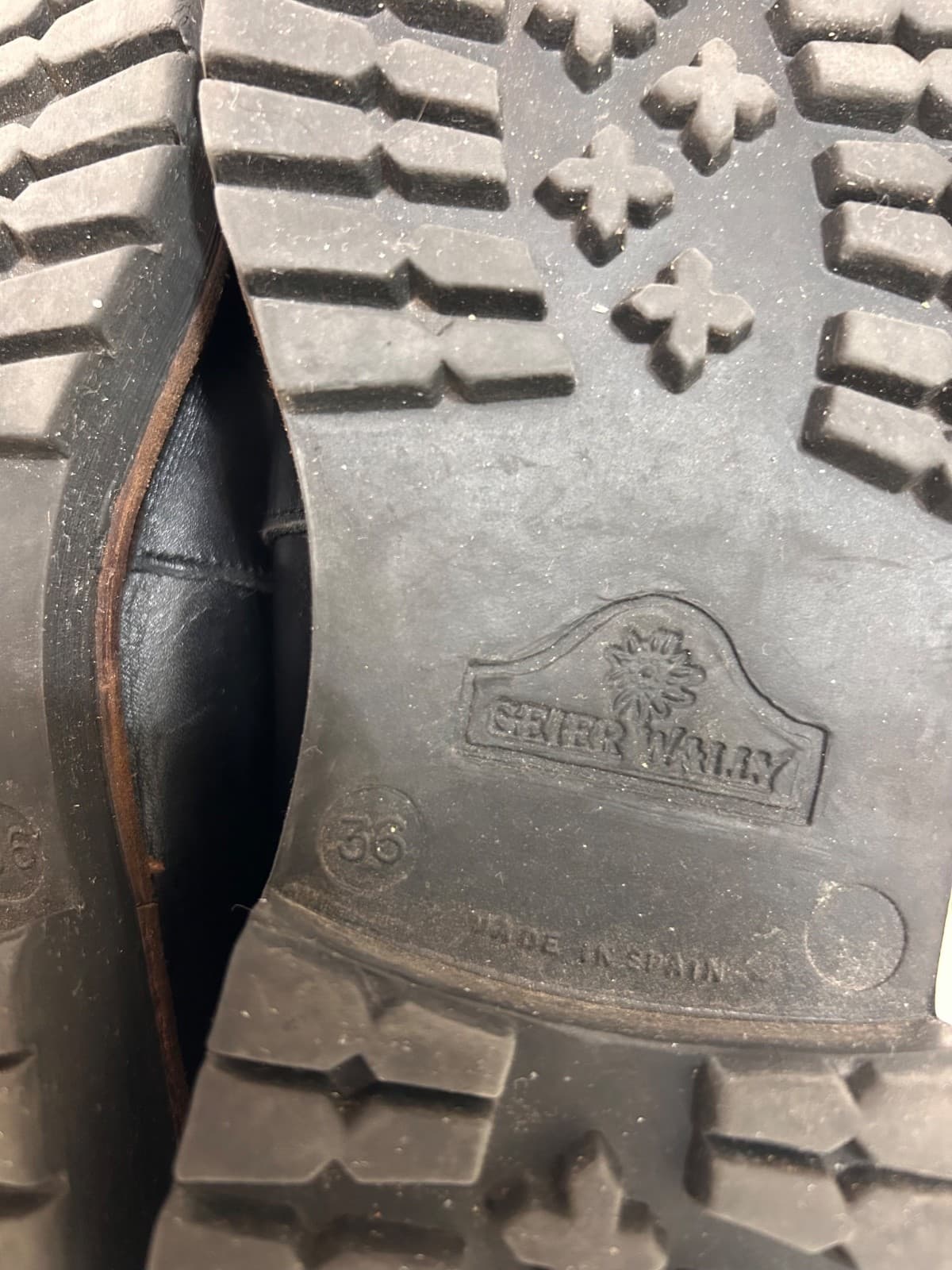 Geier Wally Spain Women size 6 36 Leather Zip Up Oxford Lug Sole Shoes - Thumbnail 6