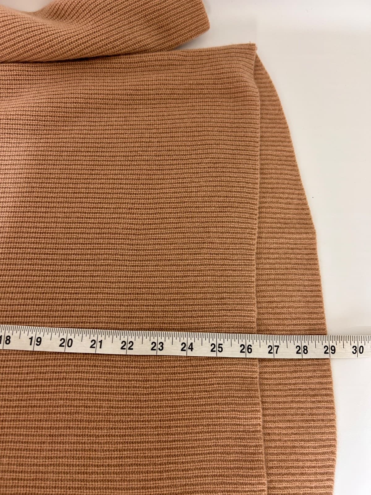NWT Neiman Marcus 100% Cashmere Camel Women's size XL Ribbed Sweater a - Thumbnail 6