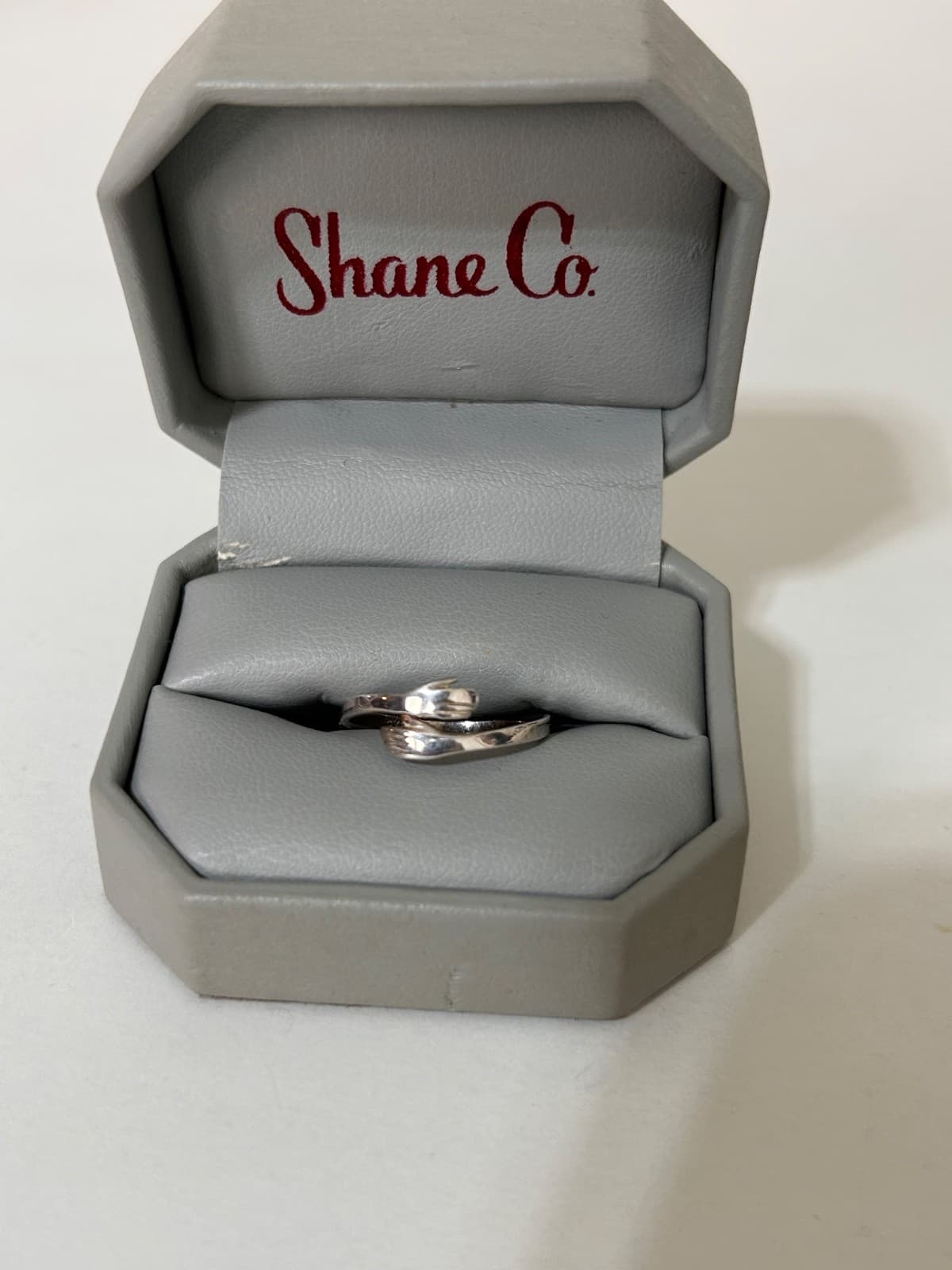 Estate 925 Sterling Silver Hamsa Arms Hands Hug Hugging Bypass Ring - Thumbnail 3