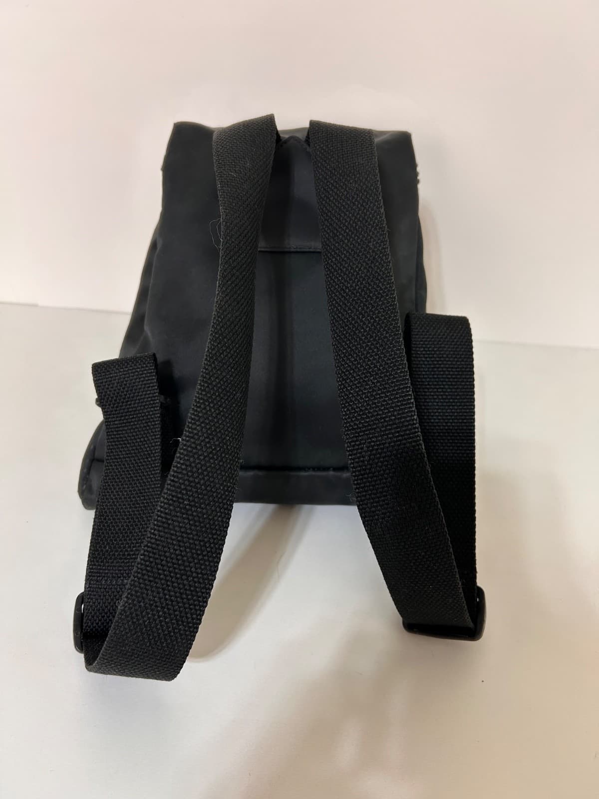 VTG Y2K Old School Kate Spade Vintage 90’s Nylon Mini Backpack Purse Black 1990s - Thumbnail 4