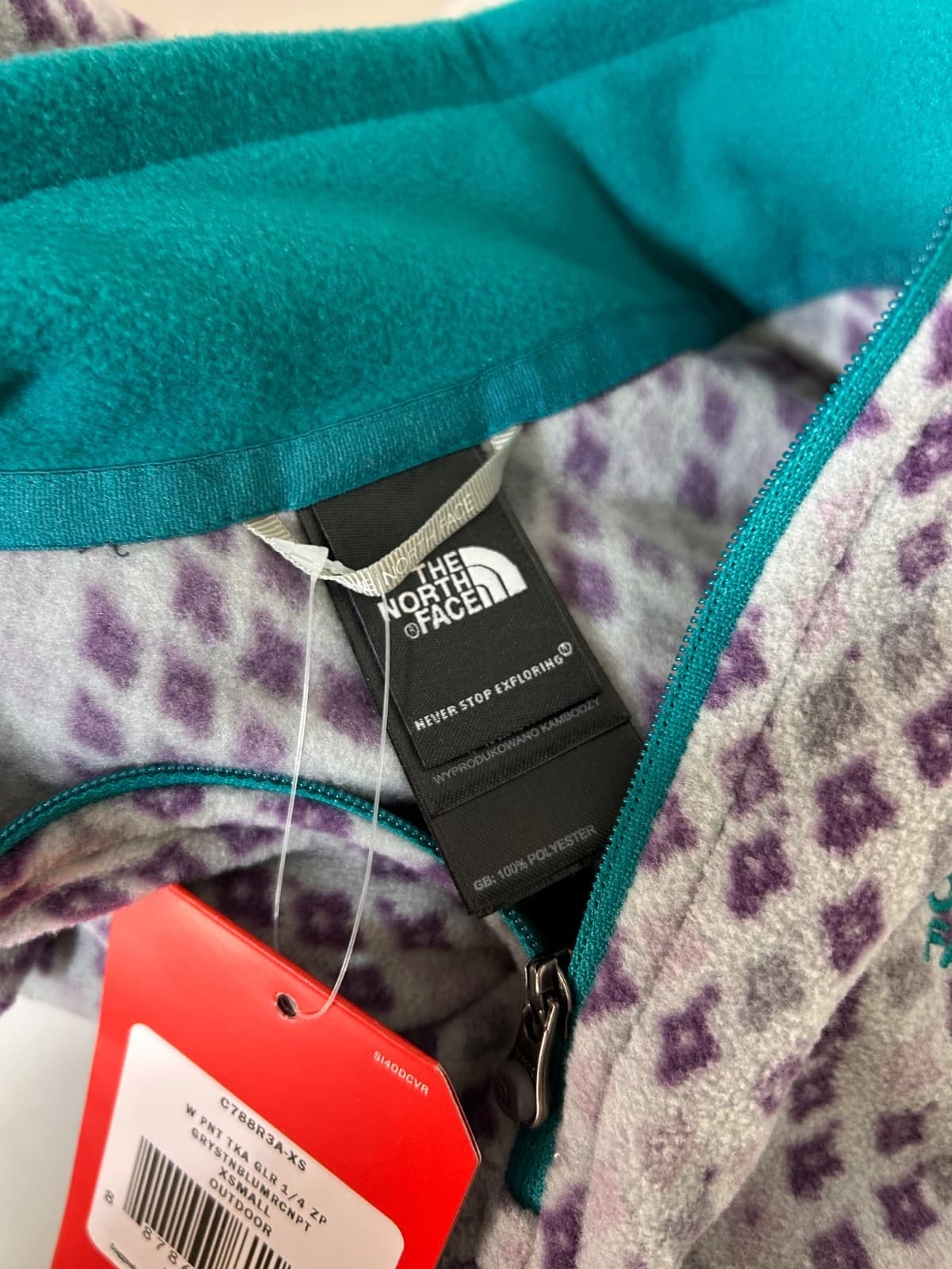 NWT The North Face Women's size XS Glacier 1/4 Zip Pullover Fleece Jacket Top z - Thumbnail 10