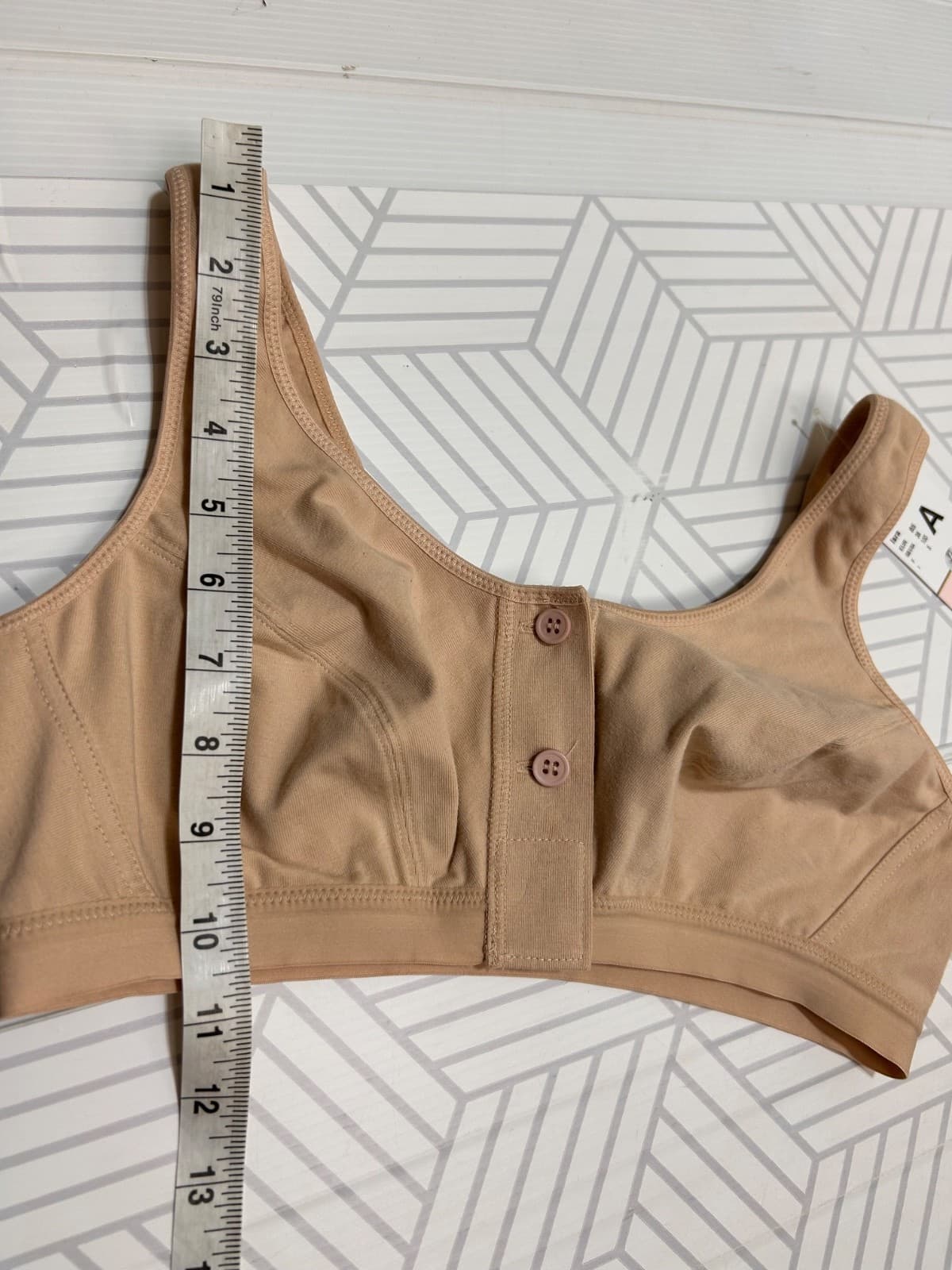 Anita Isra 38A Desert Mastectomy Bra Button Front Fastening Wire Free Post Op - Thumbnail 9