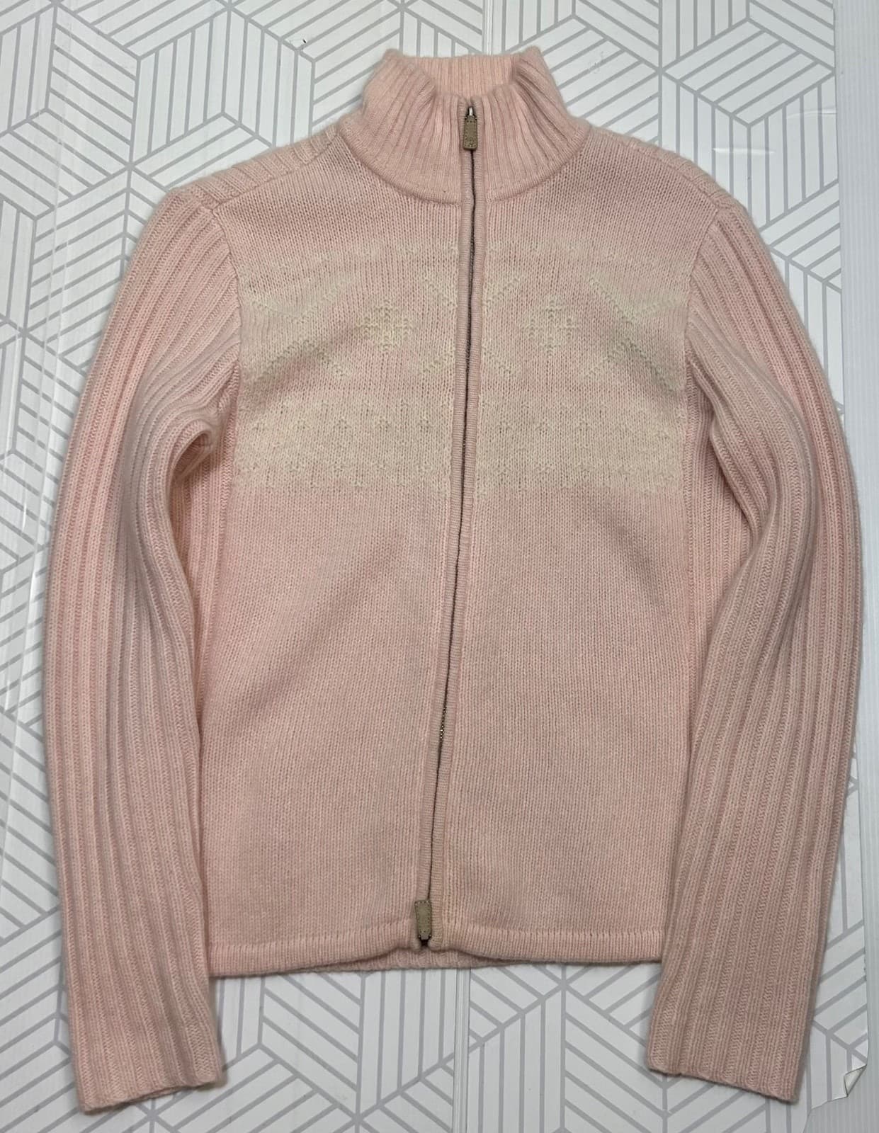 RLR Ralph Lauren Womens size P M Petite Merino Wool Angora Cardigan Sweater a2 - Thumbnail 3