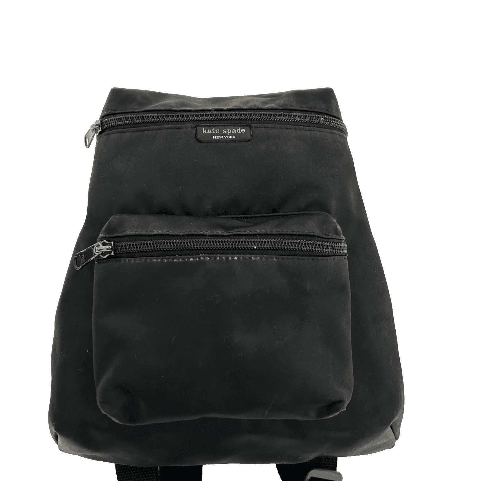VTG Y2K Old School Kate Spade Vintage 90’s Nylon Mini Backpack Purse Black 1990s - Thumbnail 2