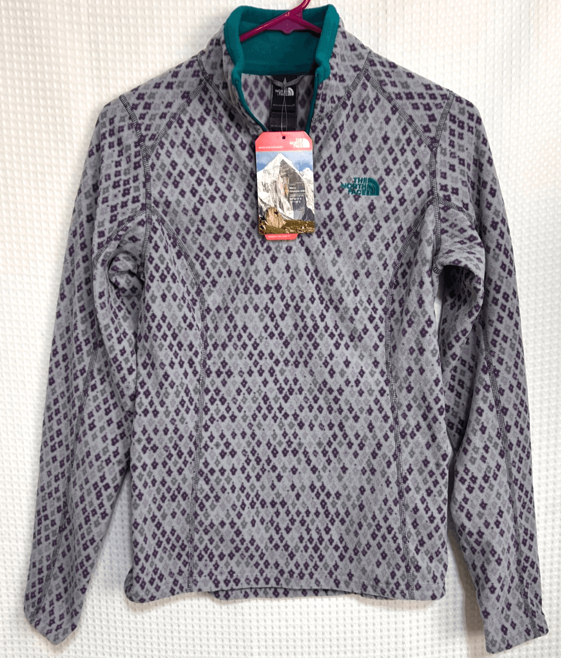 NWT The North Face Women's size XS Glacier 1/4 Zip Pullover Fleece Jacket Top z - Thumbnail 2