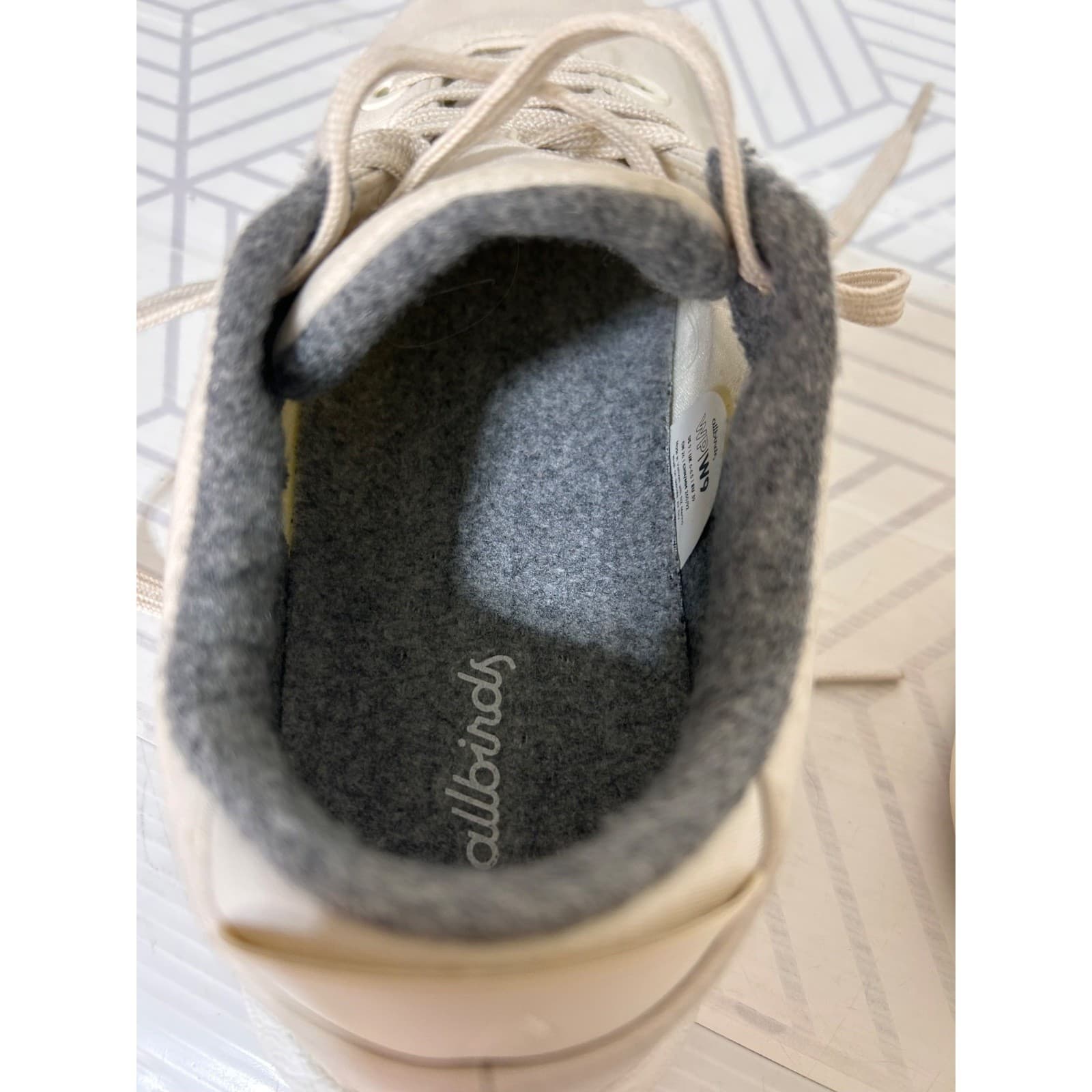 Allbirds Womens size 9 Piper Wool Woven Sneakers Cream Low Top Shoes - Thumbnail 5