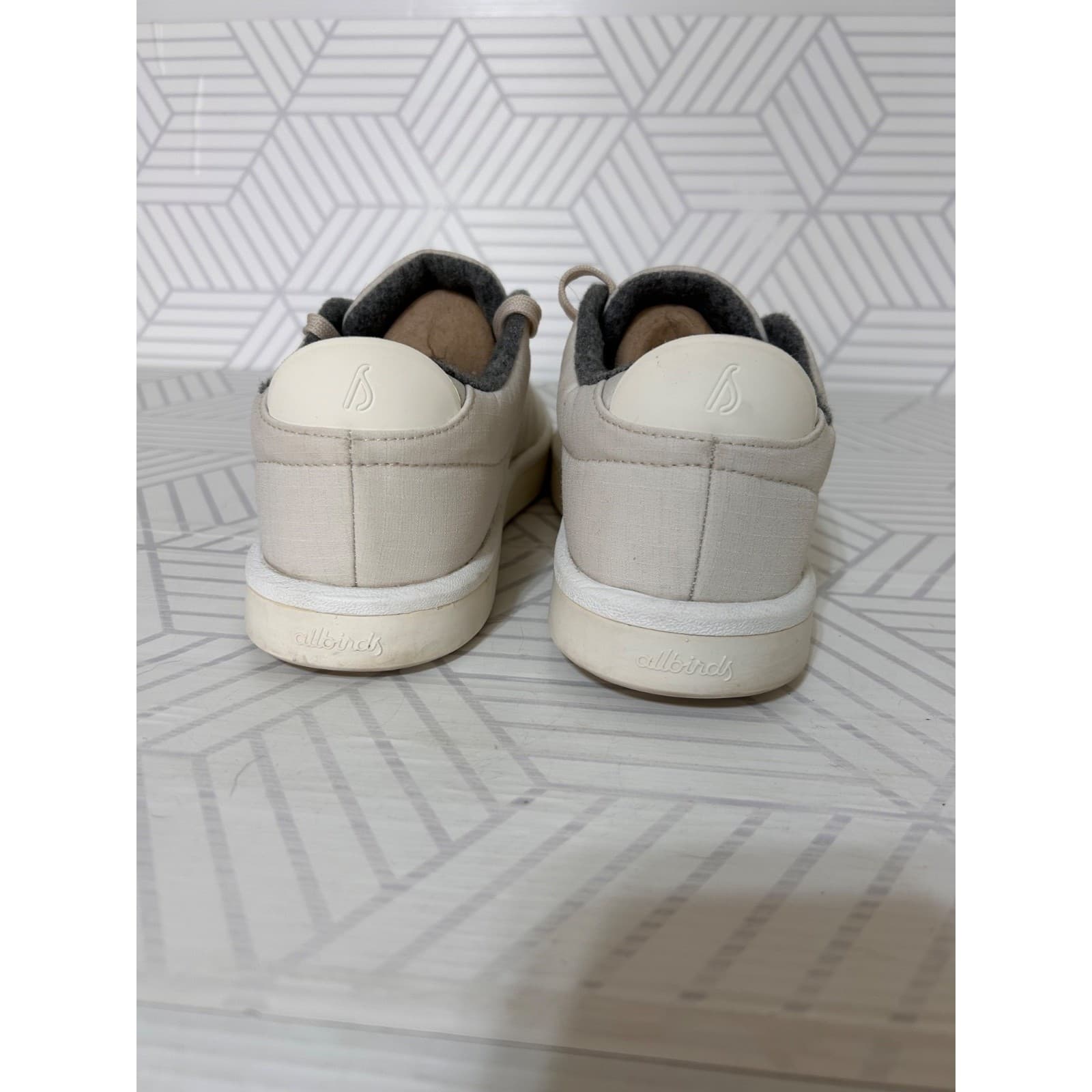 Allbirds Womens size 9 Piper Wool Woven Sneakers Cream Low Top Shoes - Thumbnail 12