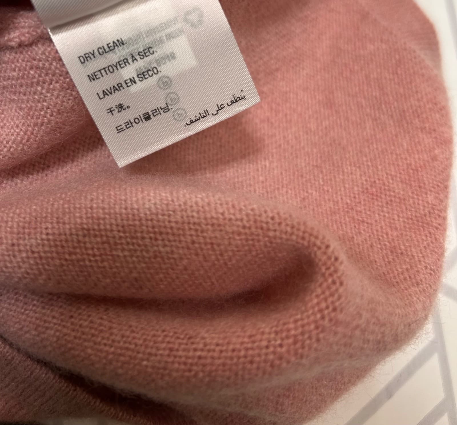 Charter Club Women's size S Cashmere Sweater Pink Ruffle Bell Sleeves Luxury d - Thumbnail 7