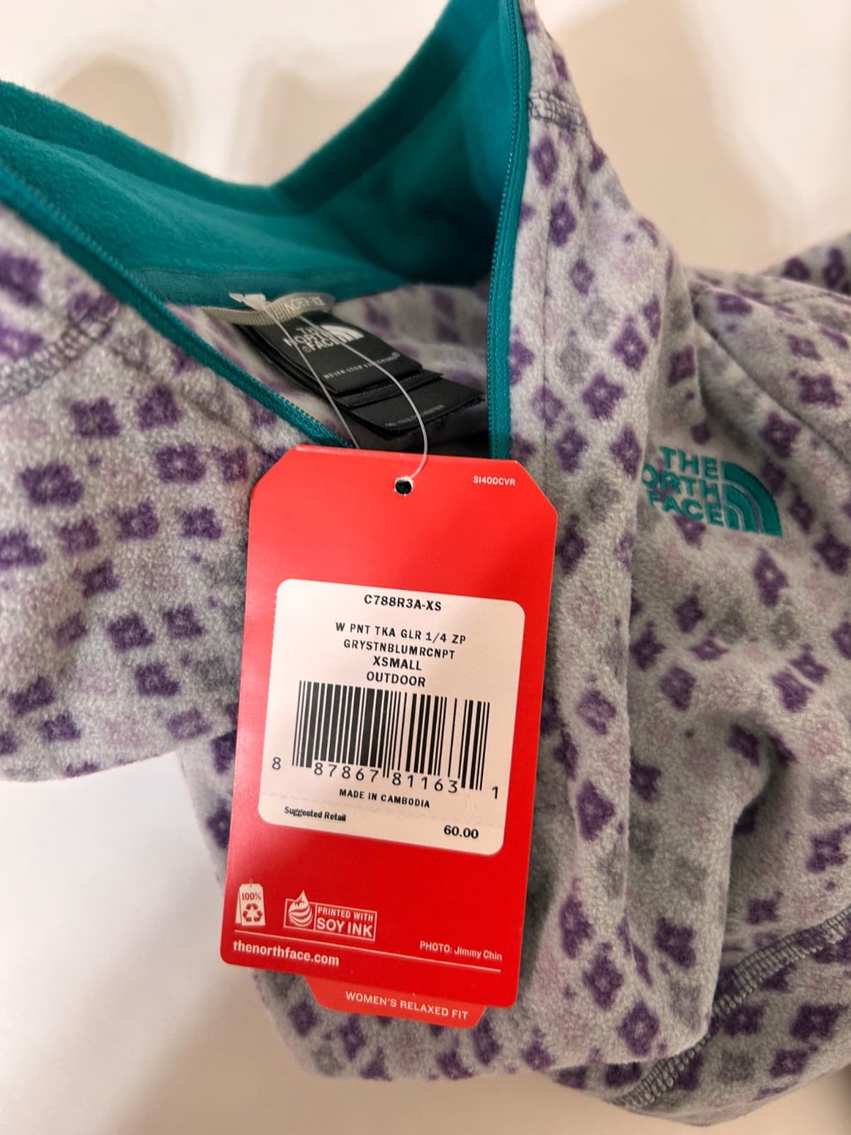 NWT The North Face Women's size XS Glacier 1/4 Zip Pullover Fleece Jacket Top z - Thumbnail 11