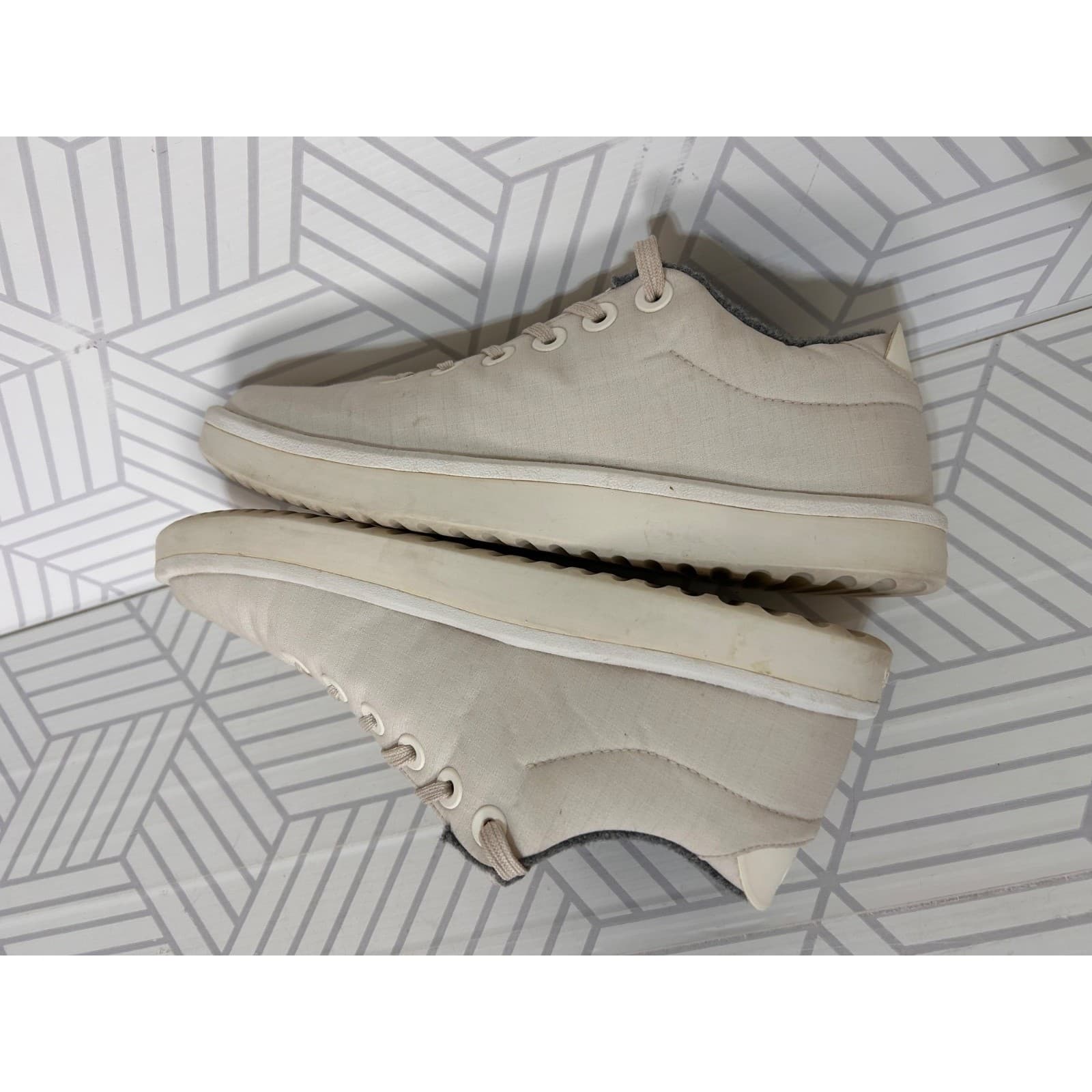 Allbirds Womens size 9 Piper Wool Woven Sneakers Cream Low Top Shoes - Thumbnail 11