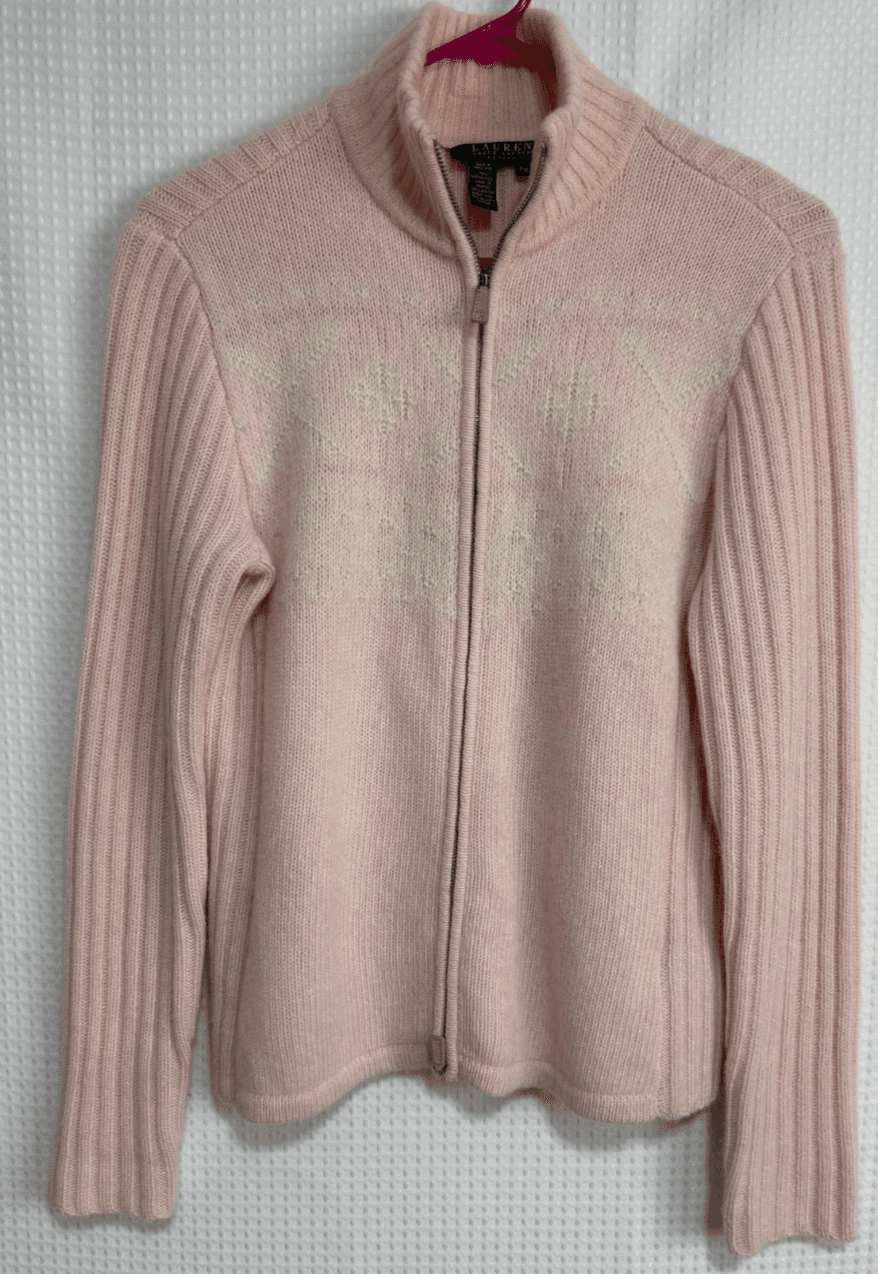 RLR Ralph Lauren Womens size P M Petite Merino Wool Angora Cardigan Sweater a2 - Thumbnail 2