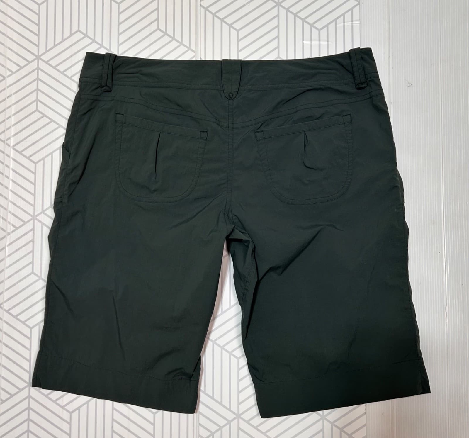 ARC'TERYX Womens PARAPET Hiking Shorts Size 12 Dark Green Cargo a1 - Thumbnail 12