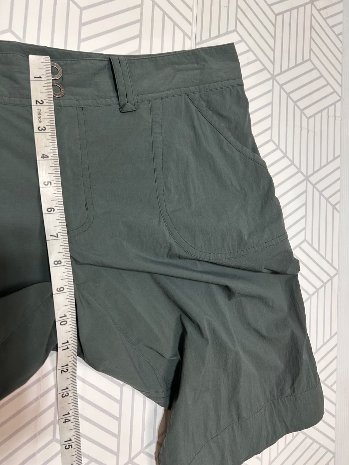 ARC'TERYX Womens PARAPET Hiking Shorts Size 12 Dark Green Cargo a1 - Thumbnail 5