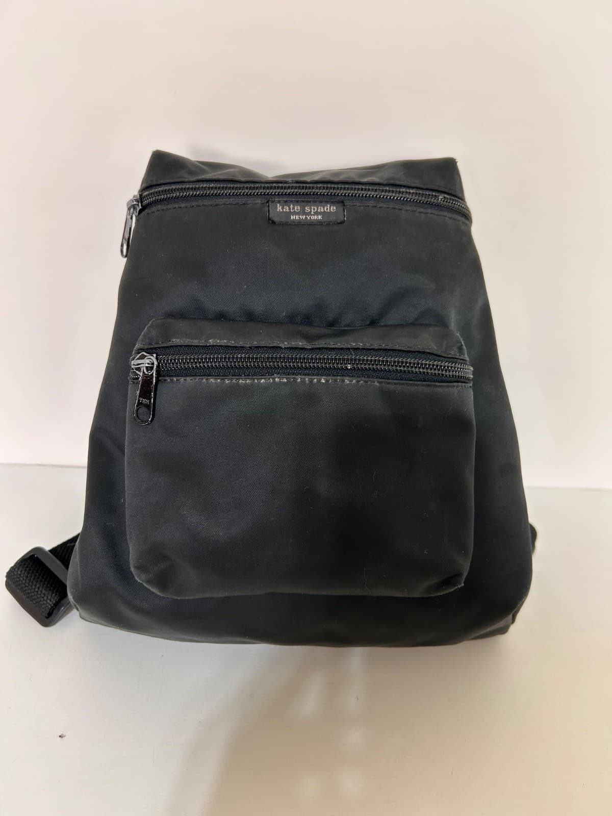 VTG Y2K Old School Kate Spade Vintage 90’s Nylon Mini Backpack Purse Black 1990s - Thumbnail 6