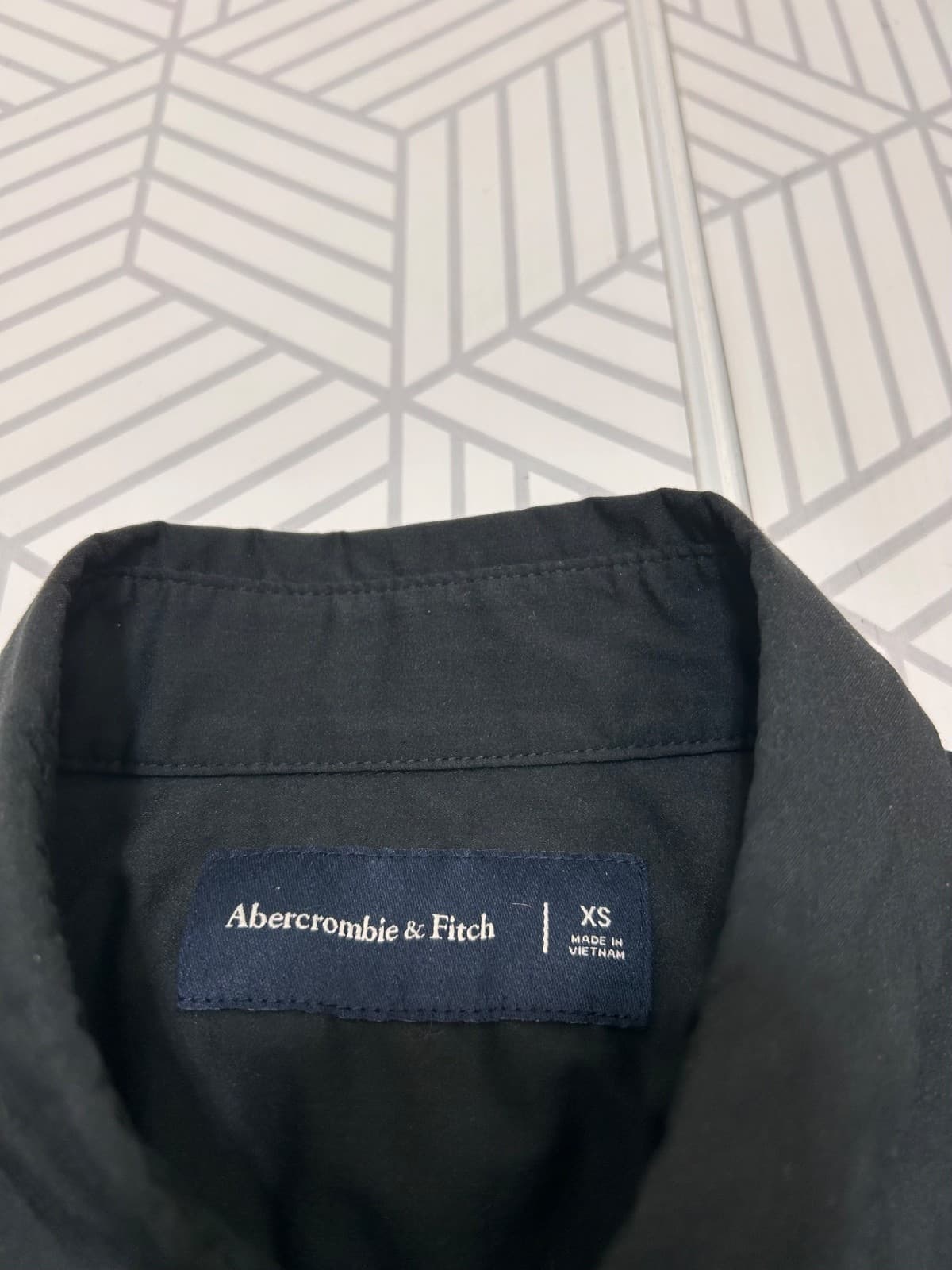 Abercrombie & Fitch Men size XS Work Dress Suit Formal Shirt Button Up Black x - Thumbnail 13