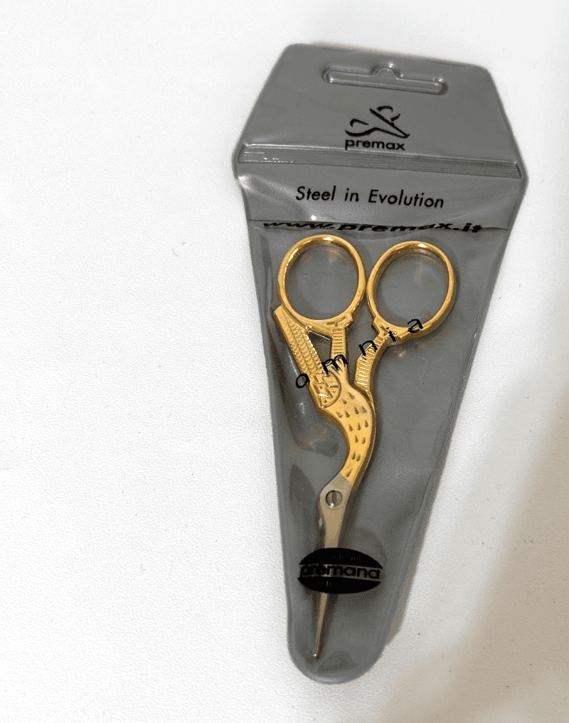 Premax Optima Italy Embroidery Scissor Stork Gold Series Sewing Collectible 1 - Thumbnail 2