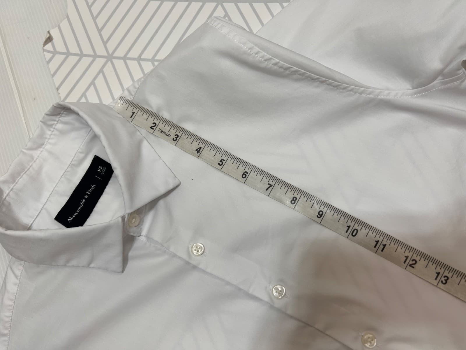 Abercrombie & Fitch Men size XS Work Dress Suit Formal Shirt Button Up White x - Thumbnail 10