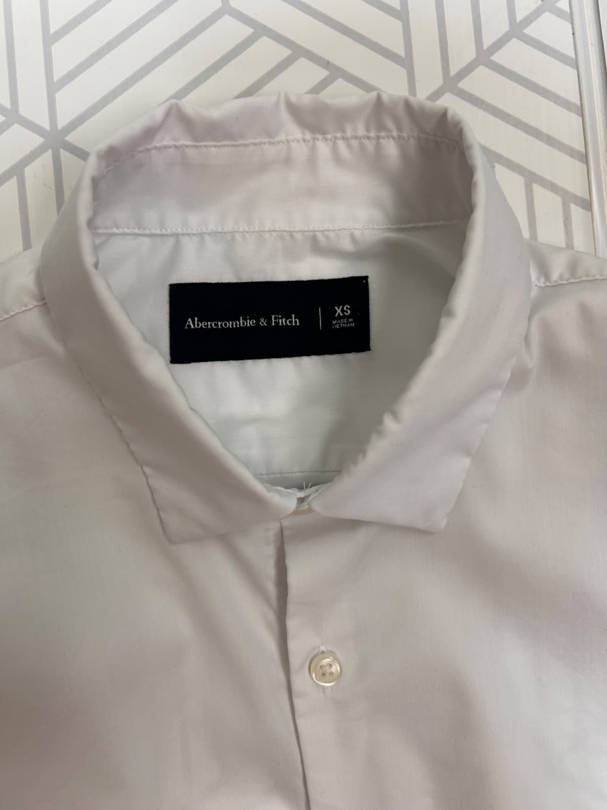 Abercrombie & Fitch Men size XS Work Dress Suit Formal Shirt Button Up White x - Thumbnail 3