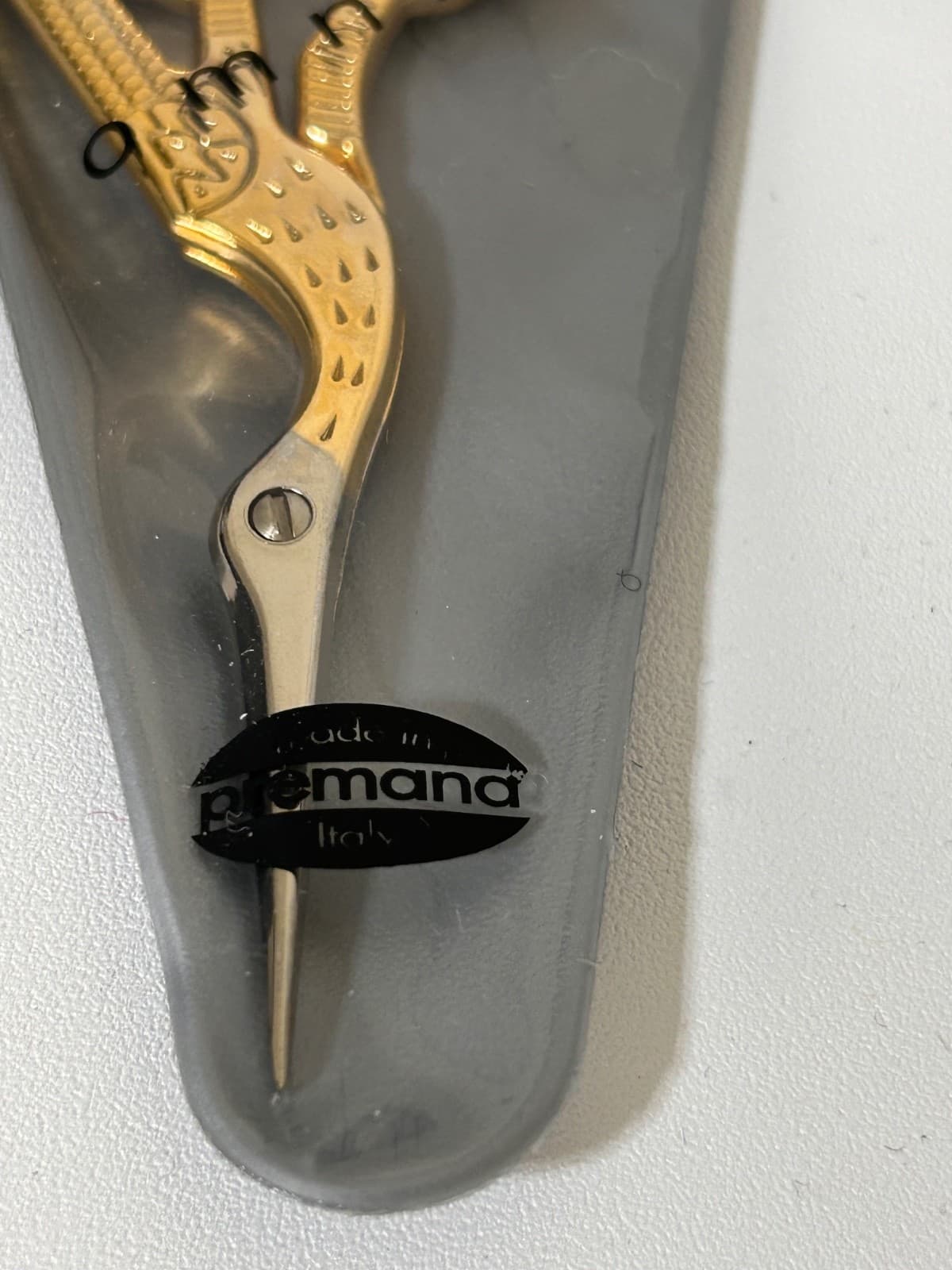 Premax Optima Italy Embroidery Scissor Stork Gold Series Sewing Collectible 1 - Thumbnail 3