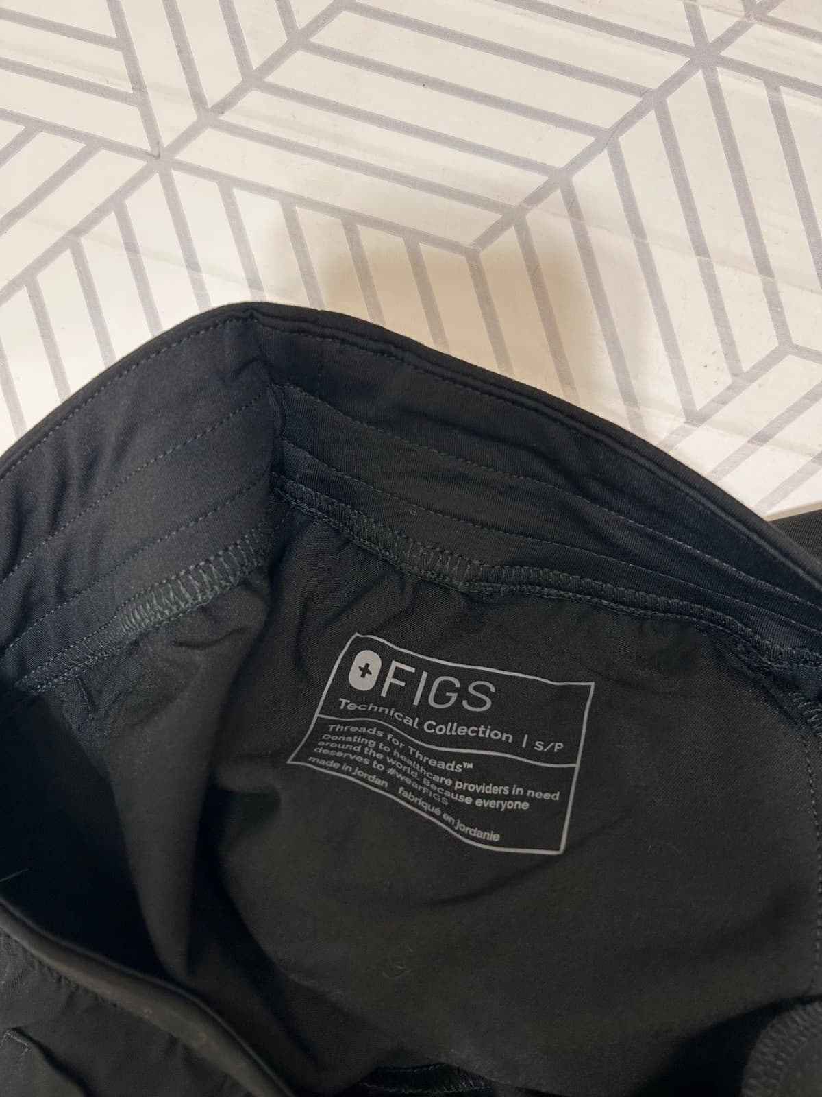 FIGS Black Zamora Jogger Scrub Pants Women's Small Technical Collection x - Thumbnail 8