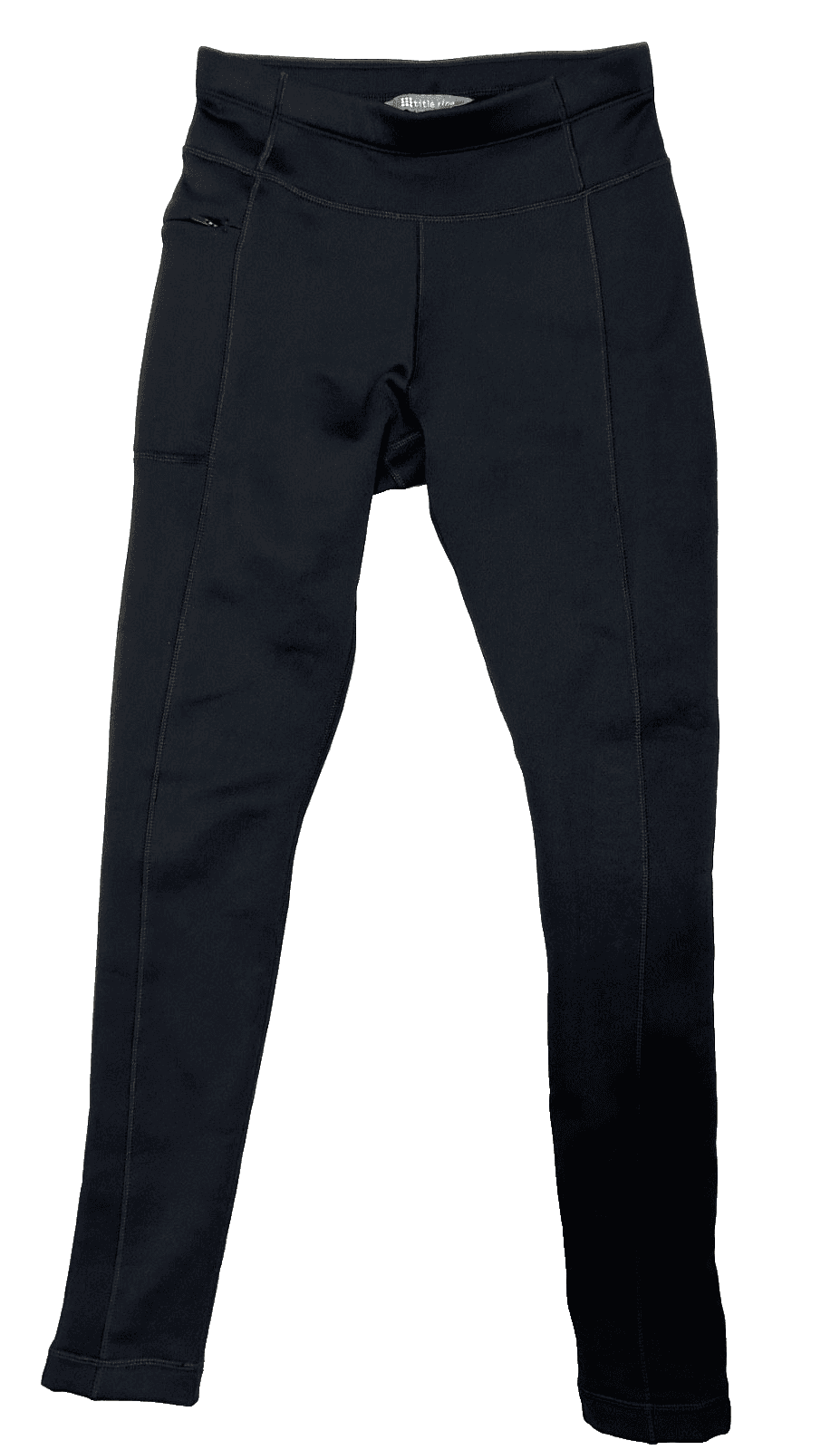 Title Nine Women's Small Polartec Crash Tights Black Pants Fleece x - Thumbnail 2