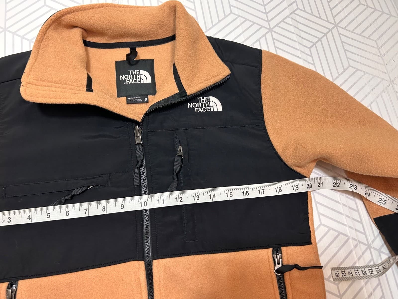 NEW $180 THE NORTH FACE Men's size XS Denali Full Zip Polartec Jacket Almond d - Thumbnail 5