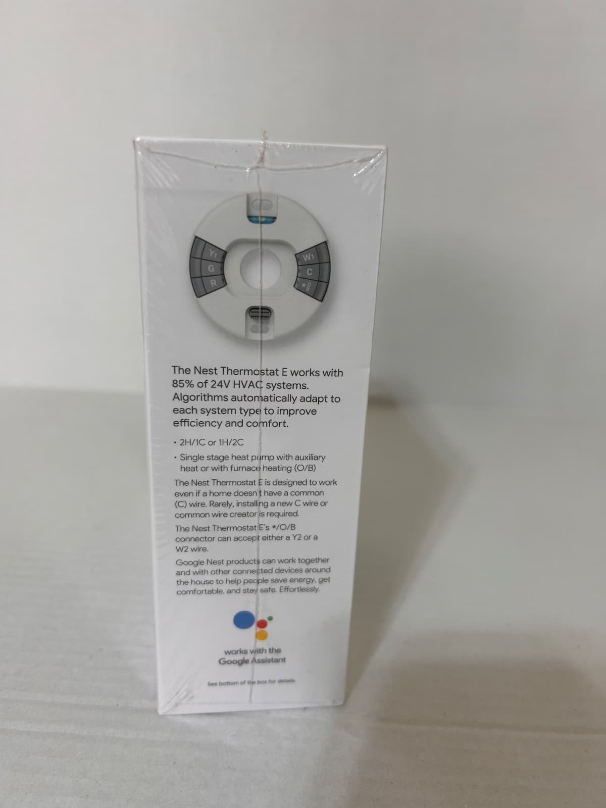 Complete Kit Google Nest T4001ES Nest Thermostat E Smart - White T4000ES Seale - Thumbnail 6