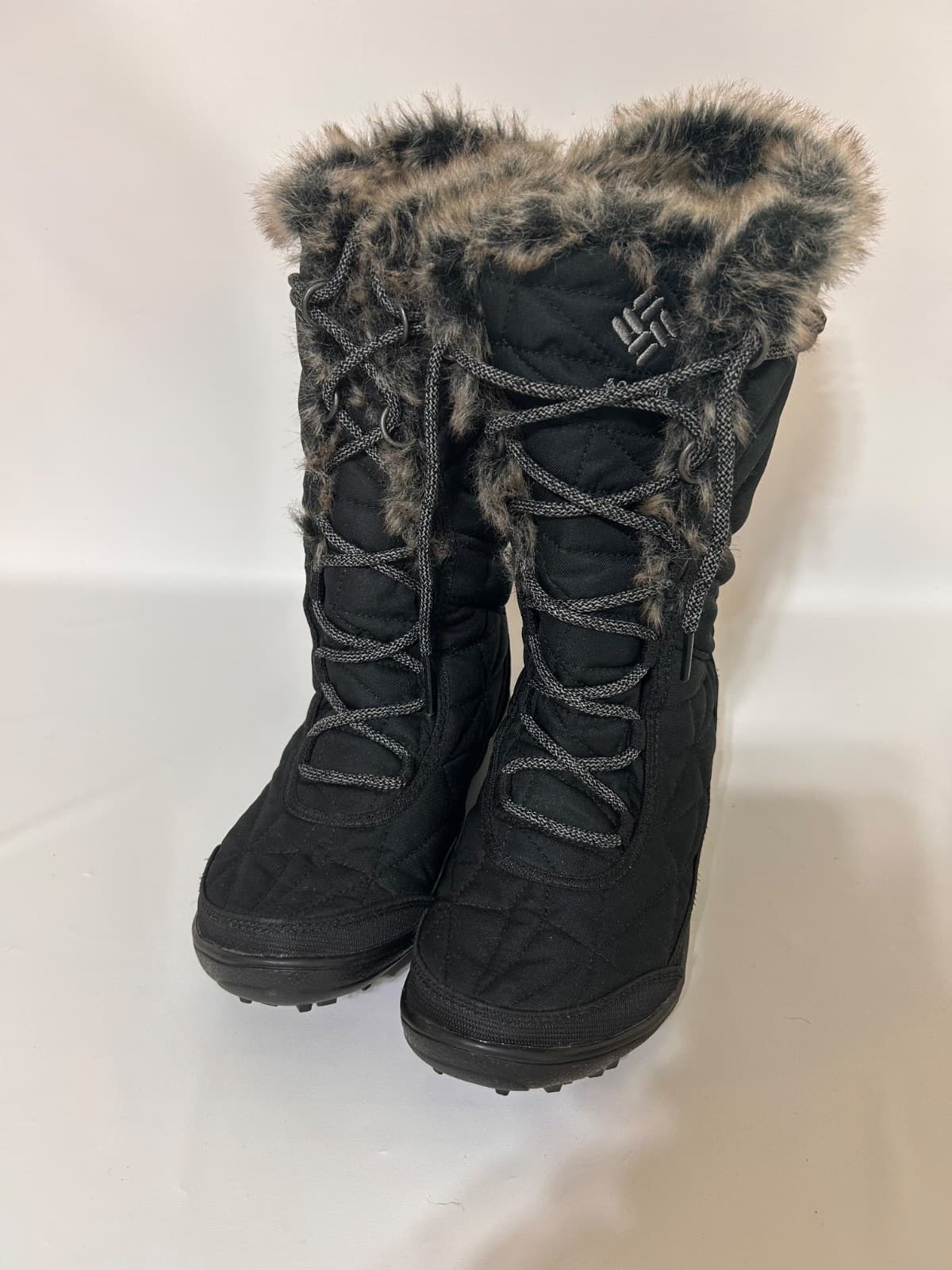 Columbia Women’s Minx Mid Black Snow Fur Winter Shoes Boot Size 7 EU 38 - Thumbnail 8