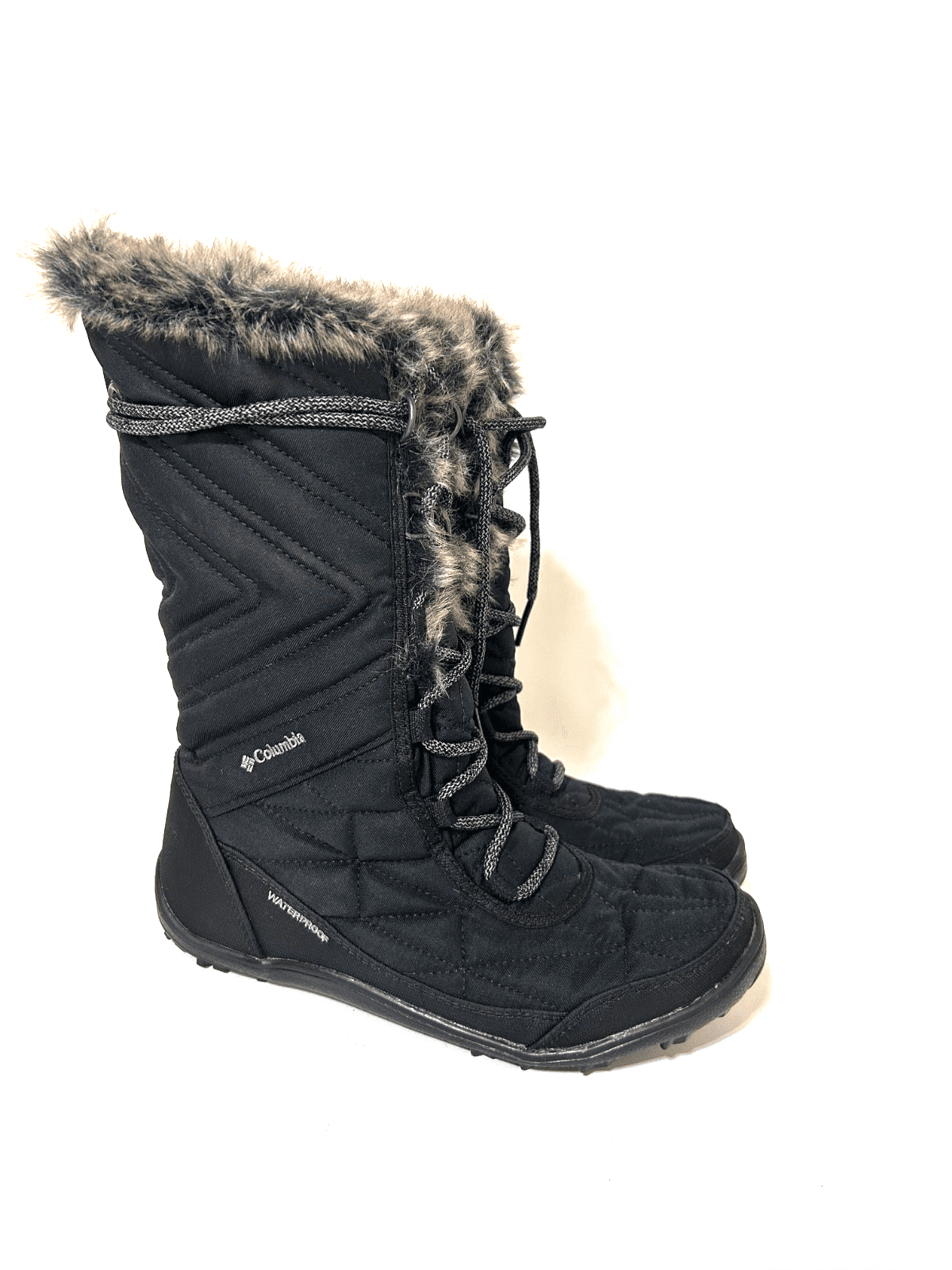 Columbia Women’s Minx Mid Black Snow Fur Winter Shoes Boot Size 7 EU 38 - Thumbnail 5