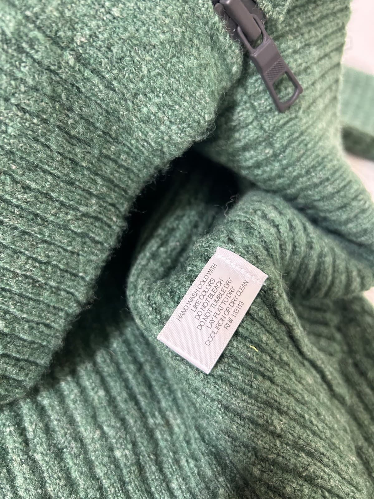 NWT $440 Lisa Todd Size XL Posh Puffer Knit Cardigan Sweater Estate Green d - Thumbnail 5