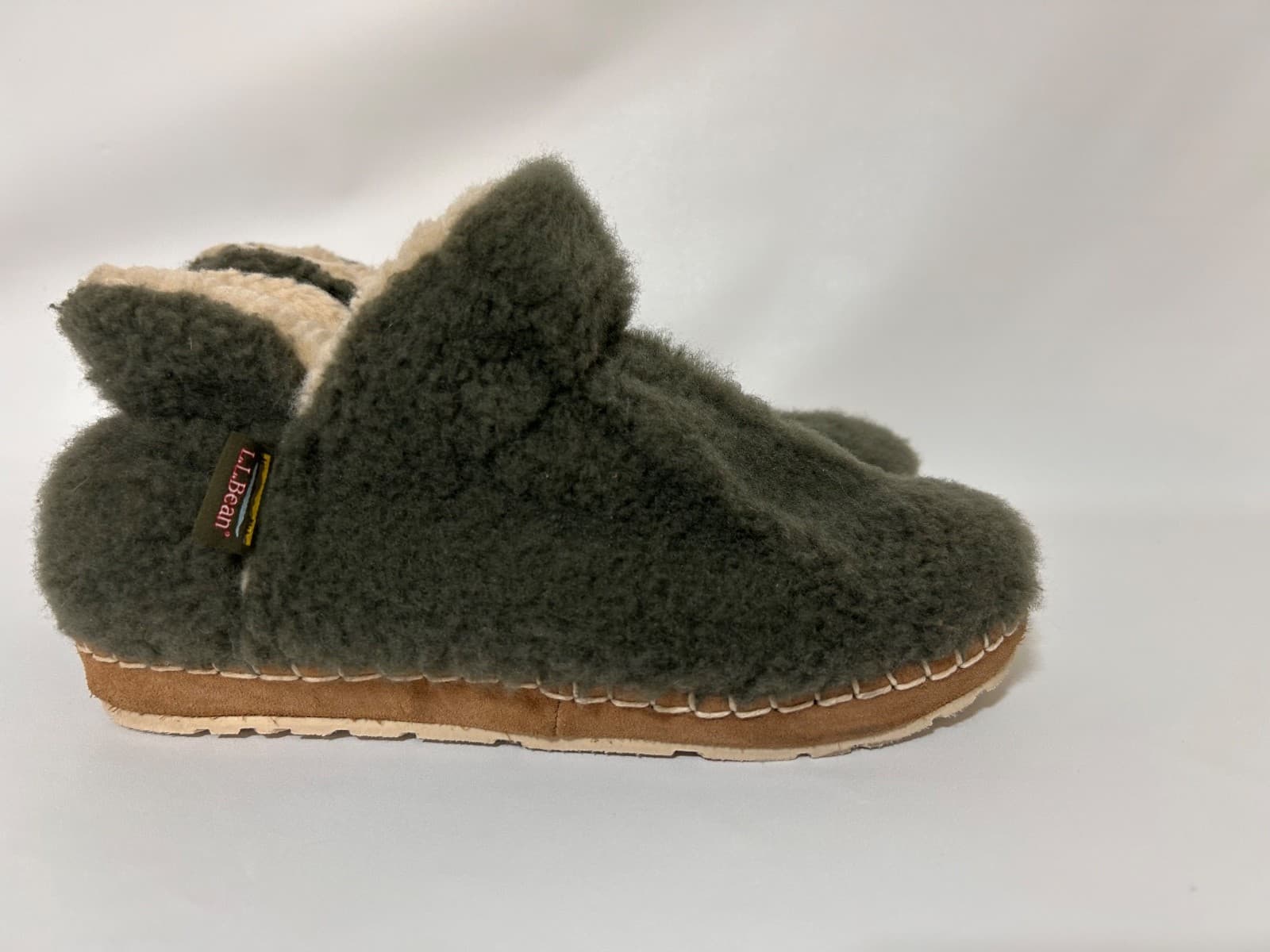 LL Bean Cozy Pile Monkey Fleece Slipper Booties Womens Size 8 - Thumbnail 11