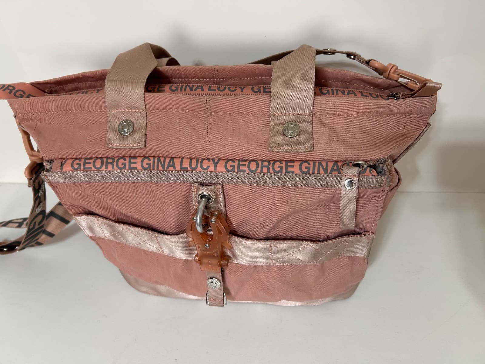 George Gina & Lucy GGL Styler Bag Strappy 2000s Hand Bag y2k M/Large Pink - Thumbnail 18