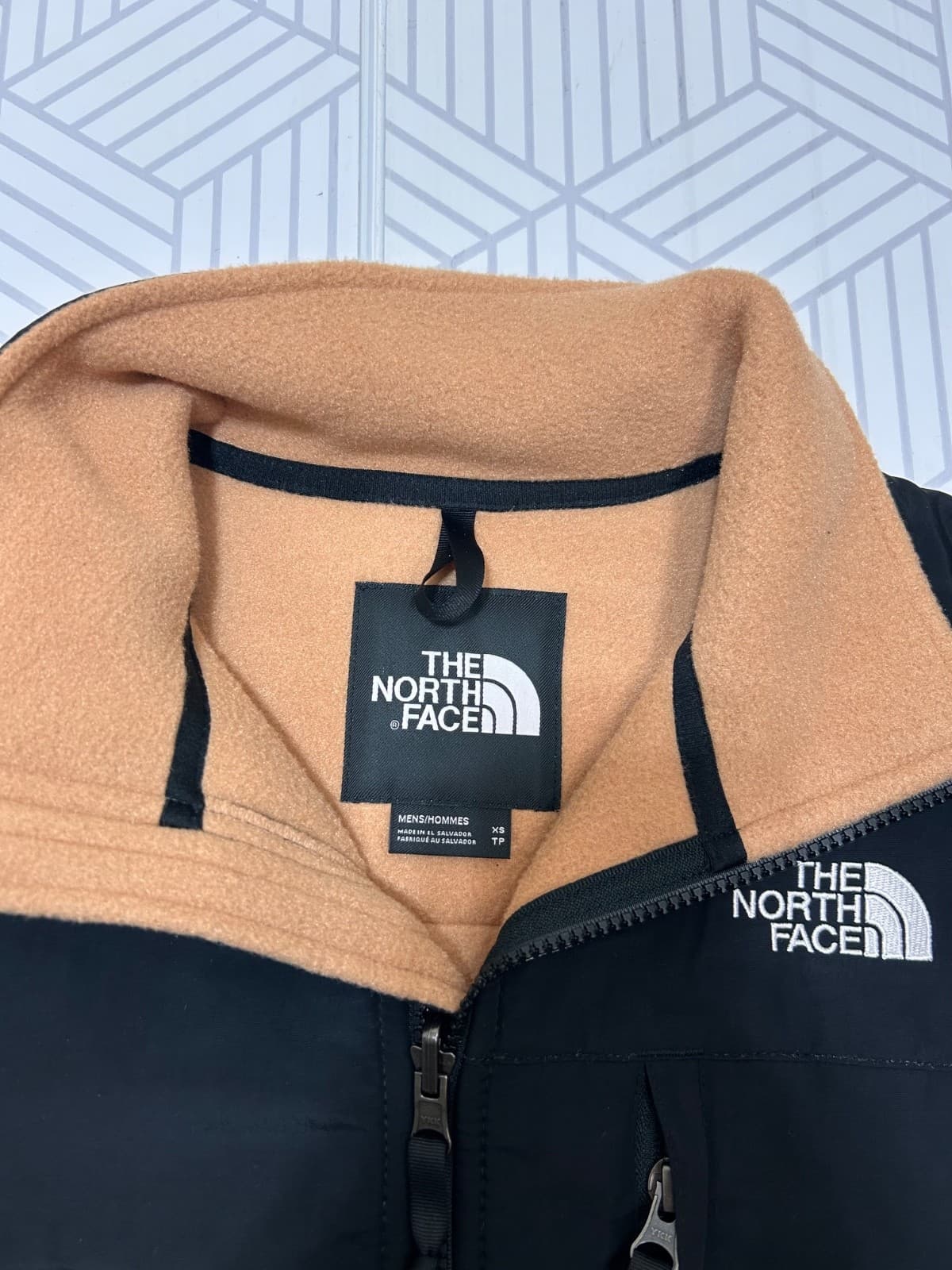NEW $180 THE NORTH FACE Men's size XS Denali Full Zip Polartec Jacket Almond d - Thumbnail 4