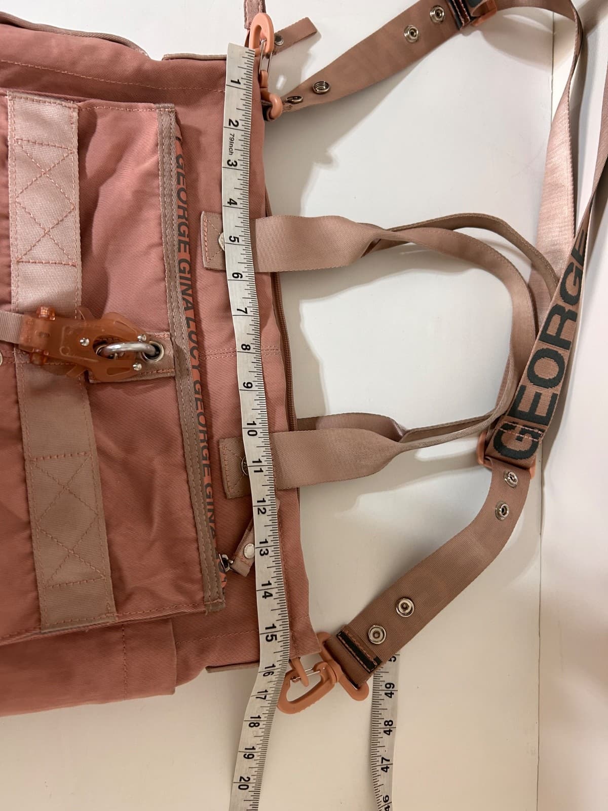 George Gina & Lucy GGL Styler Bag Strappy 2000s Hand Bag y2k M/Large Pink - Thumbnail 3